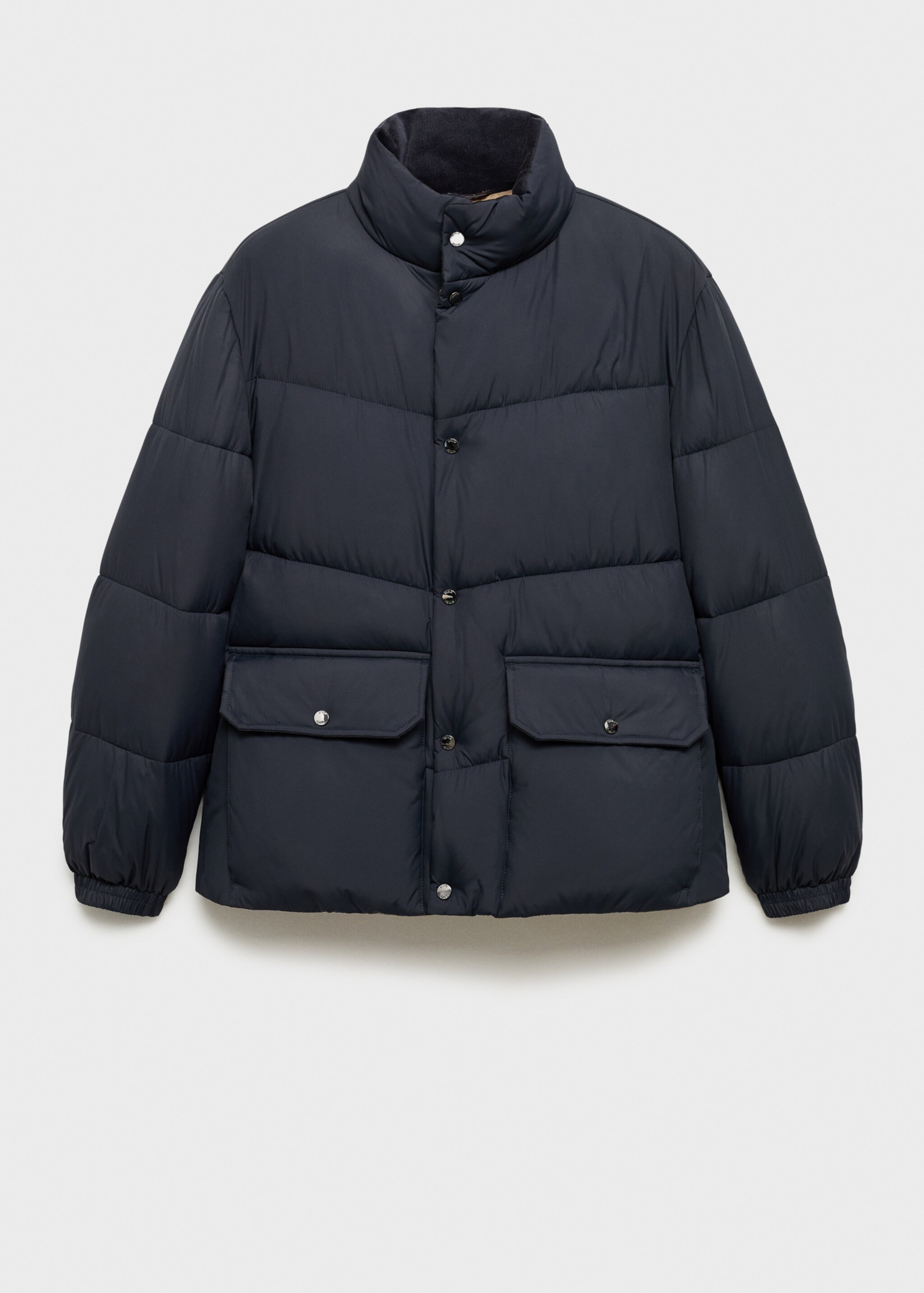 Anorac embuatat water-repellent - Article sense model, Blau marí fosc. Ref: 87090574-00.