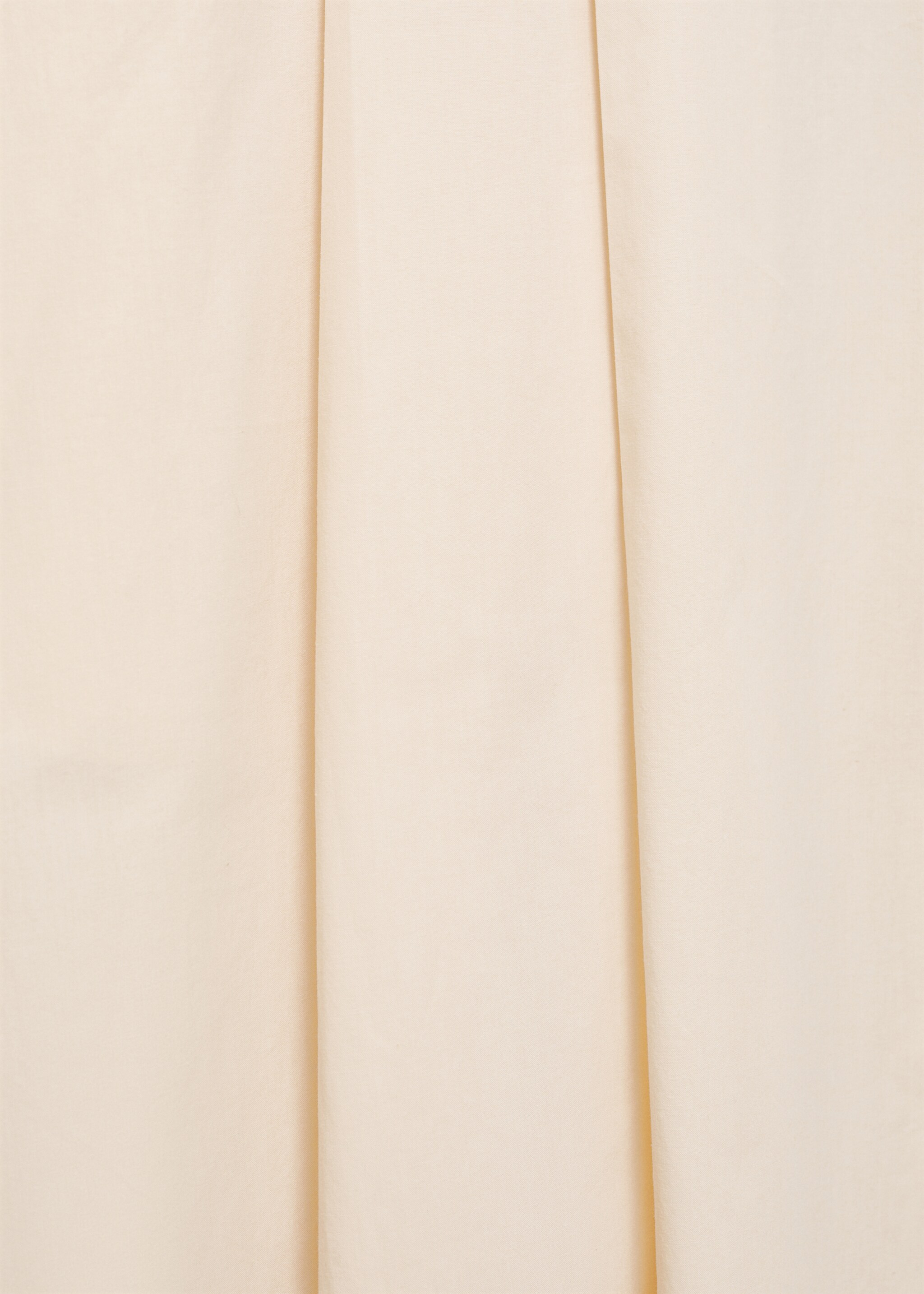 Pleated midi-skirt - Details of the article 0, Ecru. Ref: 87090577-00.