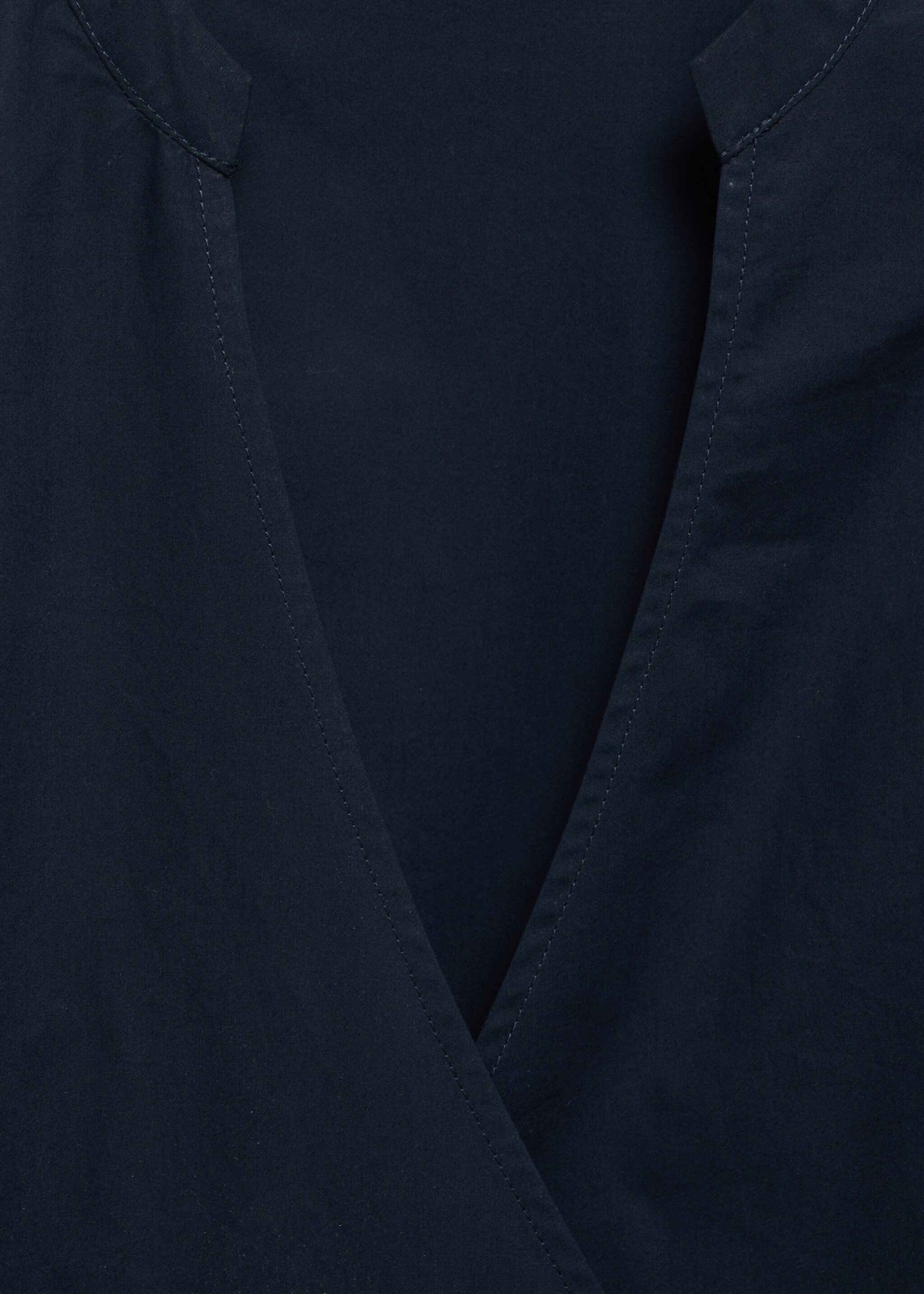 Cotton wrap dress - Details of the article 8, Blue. Ref: 87090579-00.