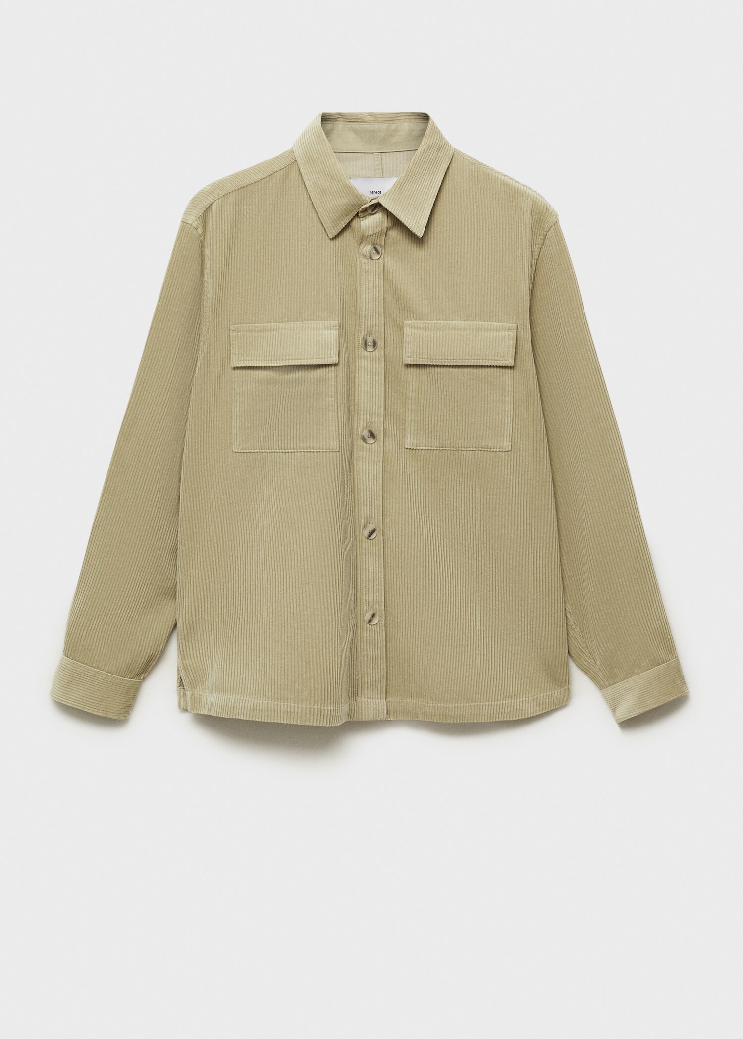 Corduroy overshirt with pockets - Article without model