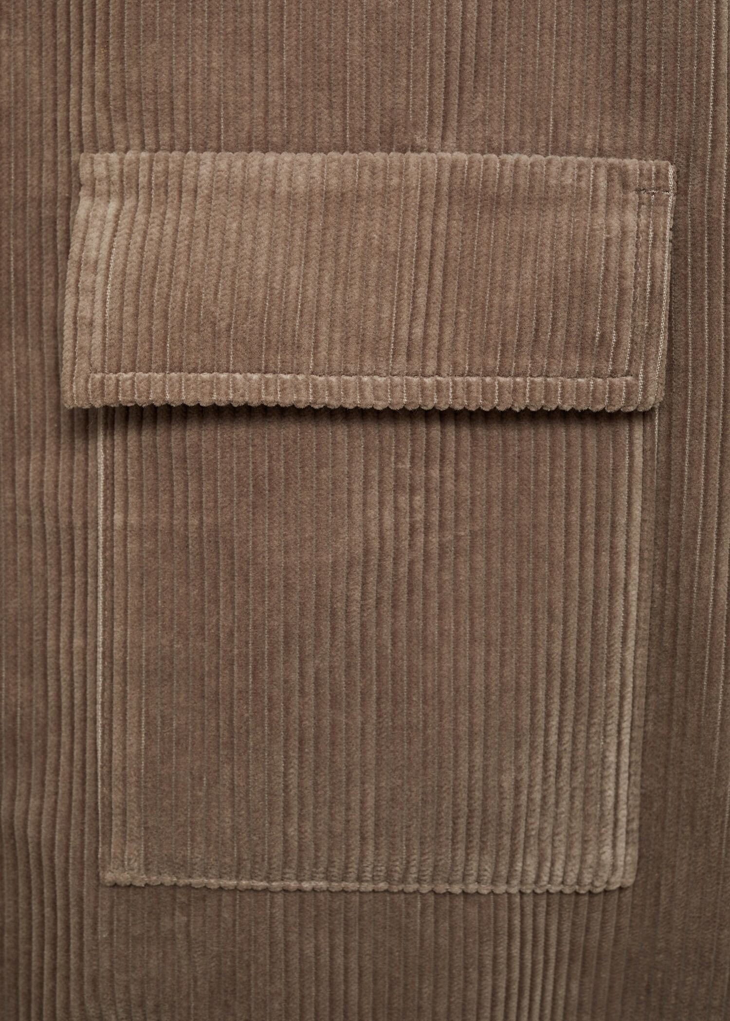 Corduroy overshirt with pockets - Details of the article 0