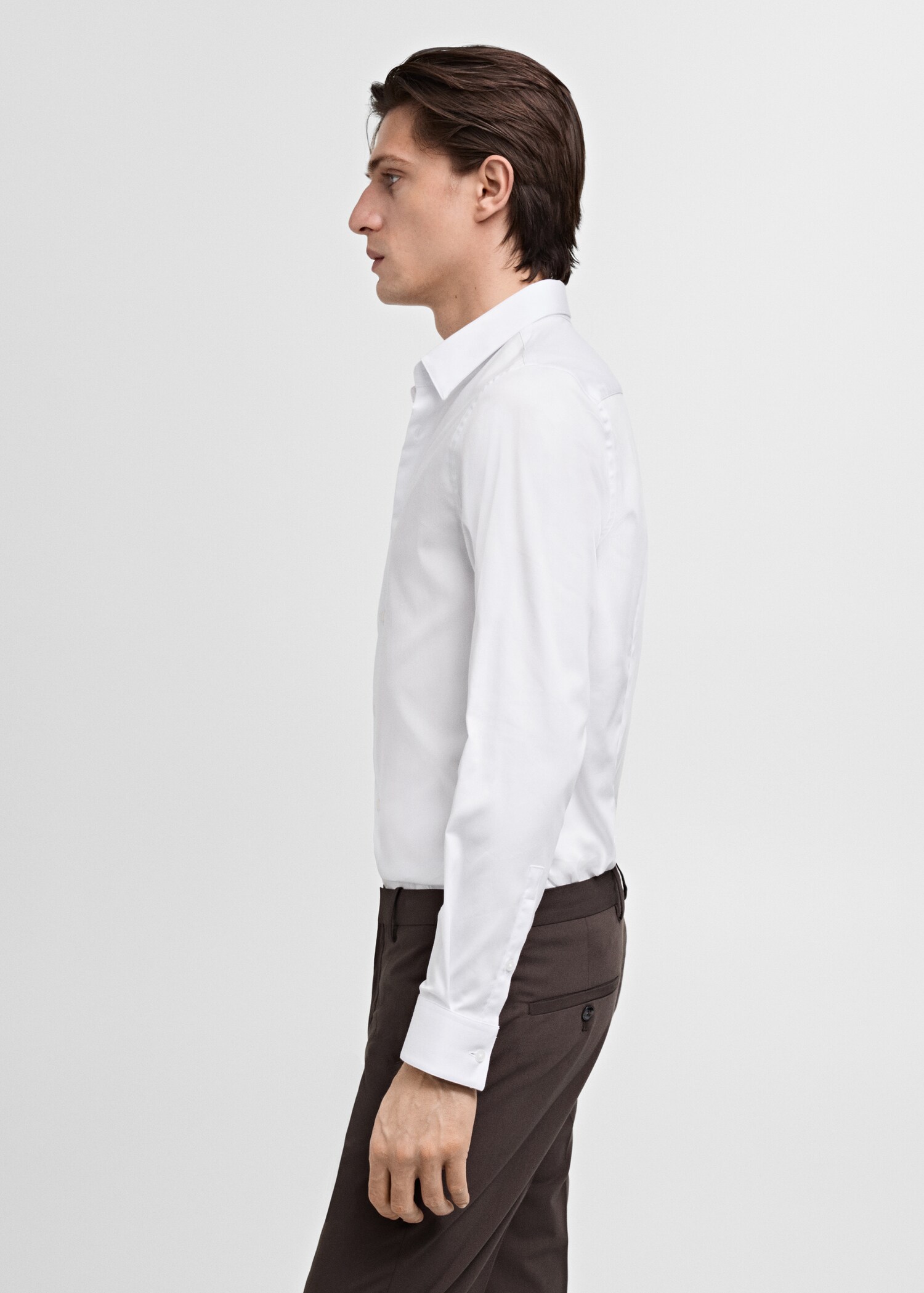 Camisa traje slim fit algodón - Detalle del artículo 1