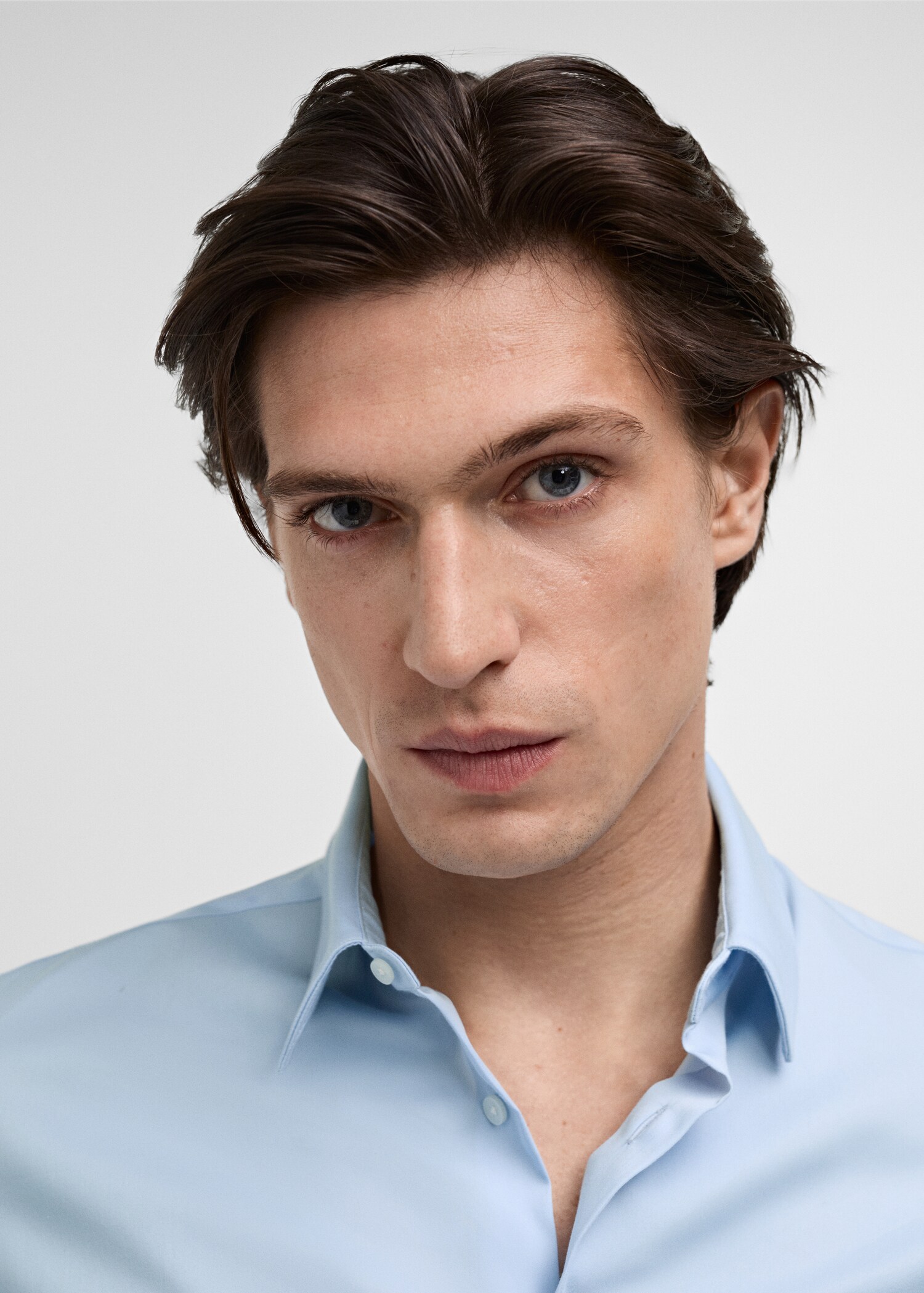 Camisa traje slim fit algodón - Detalle del artículo 1