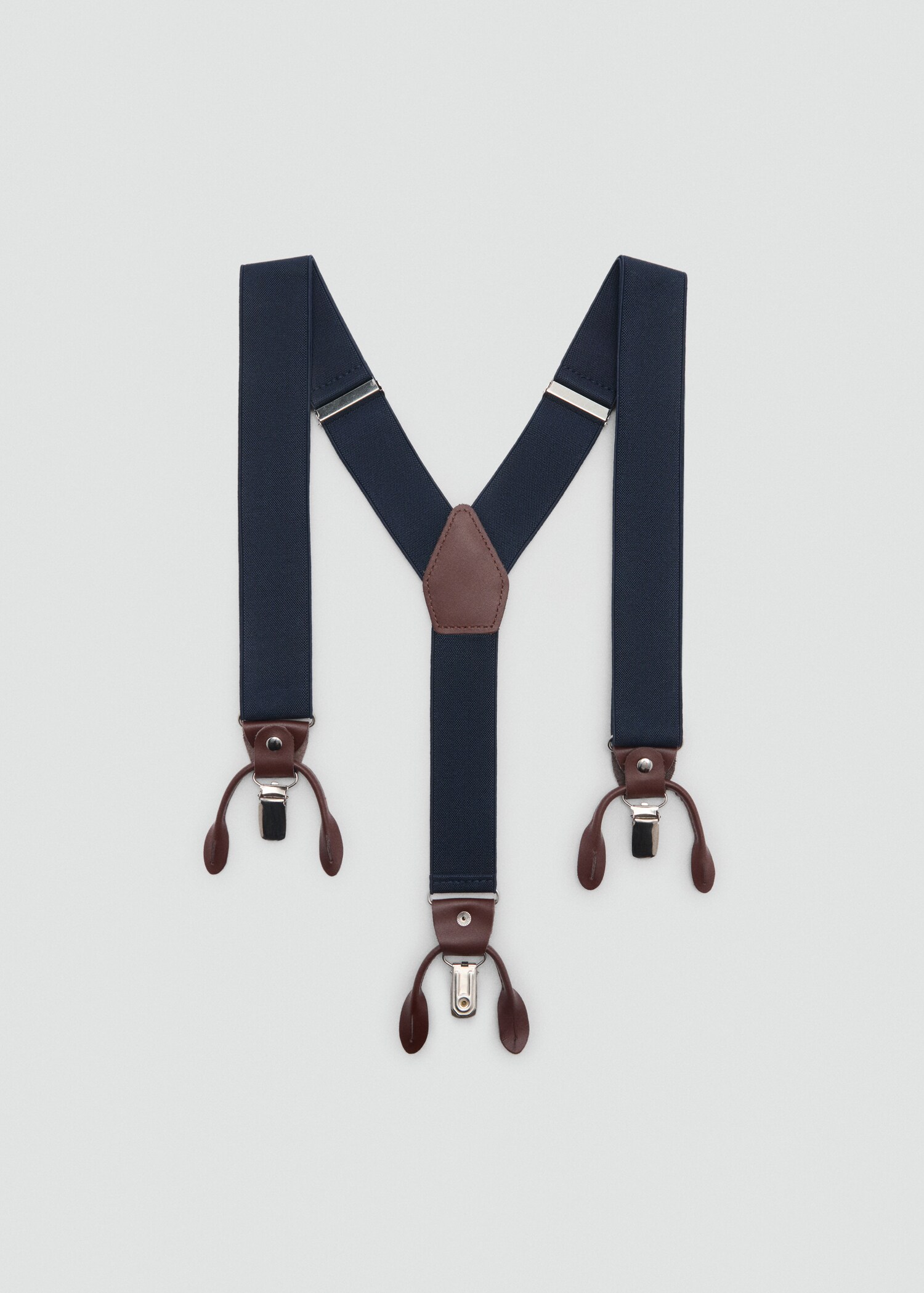 Adjustable elastic straps with leather details - Article without model