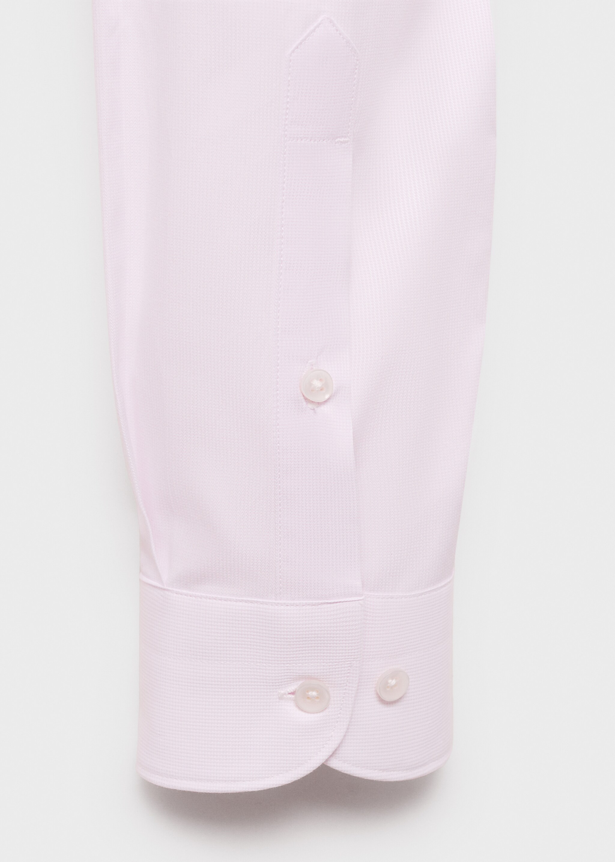 Slim Fit-Anzughemd aus 100 % Baumwolle - Detail des Artikels 0, Rosa. Ref: 87090606-00.