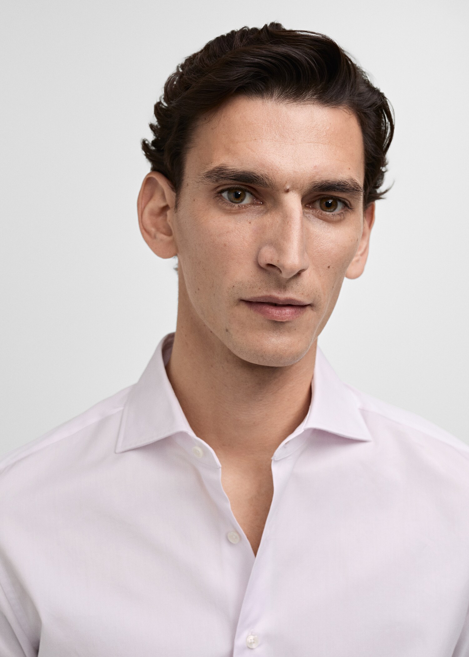 Camisa traje slim fit 100% algodón - Detalle del artículo 1