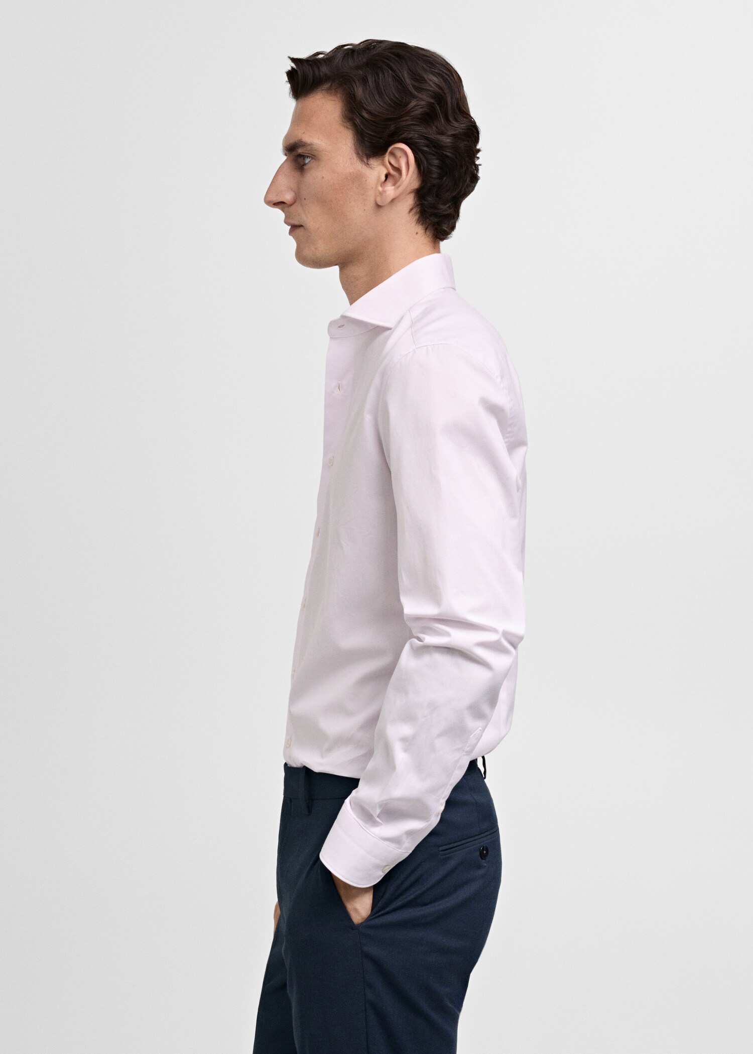 Camisa traje slim fit 100% algodón - Detalle del artículo 2