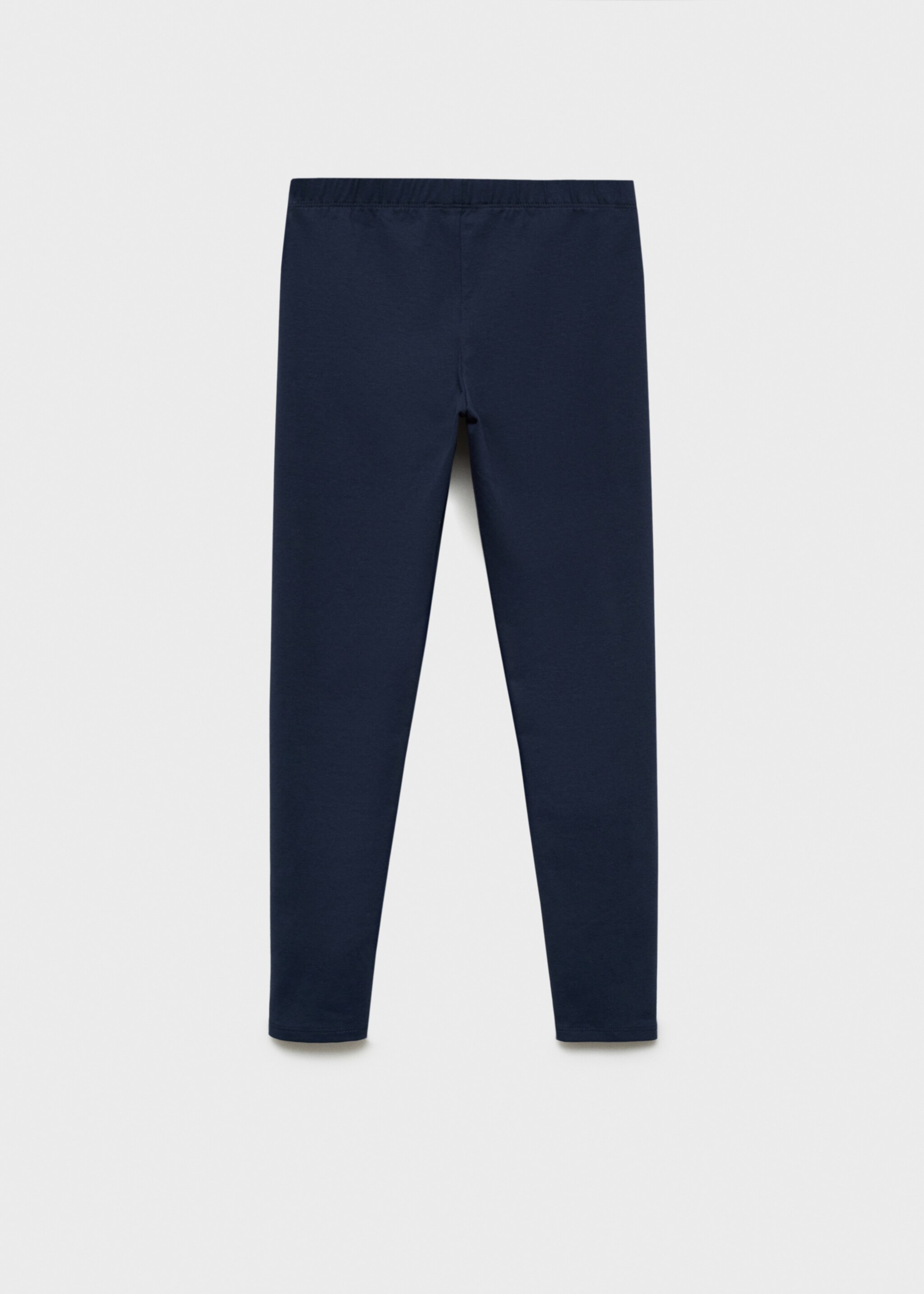 Essential cotton leggings - Reverse of the article, Dark Navy. Ref: 87090607-00.