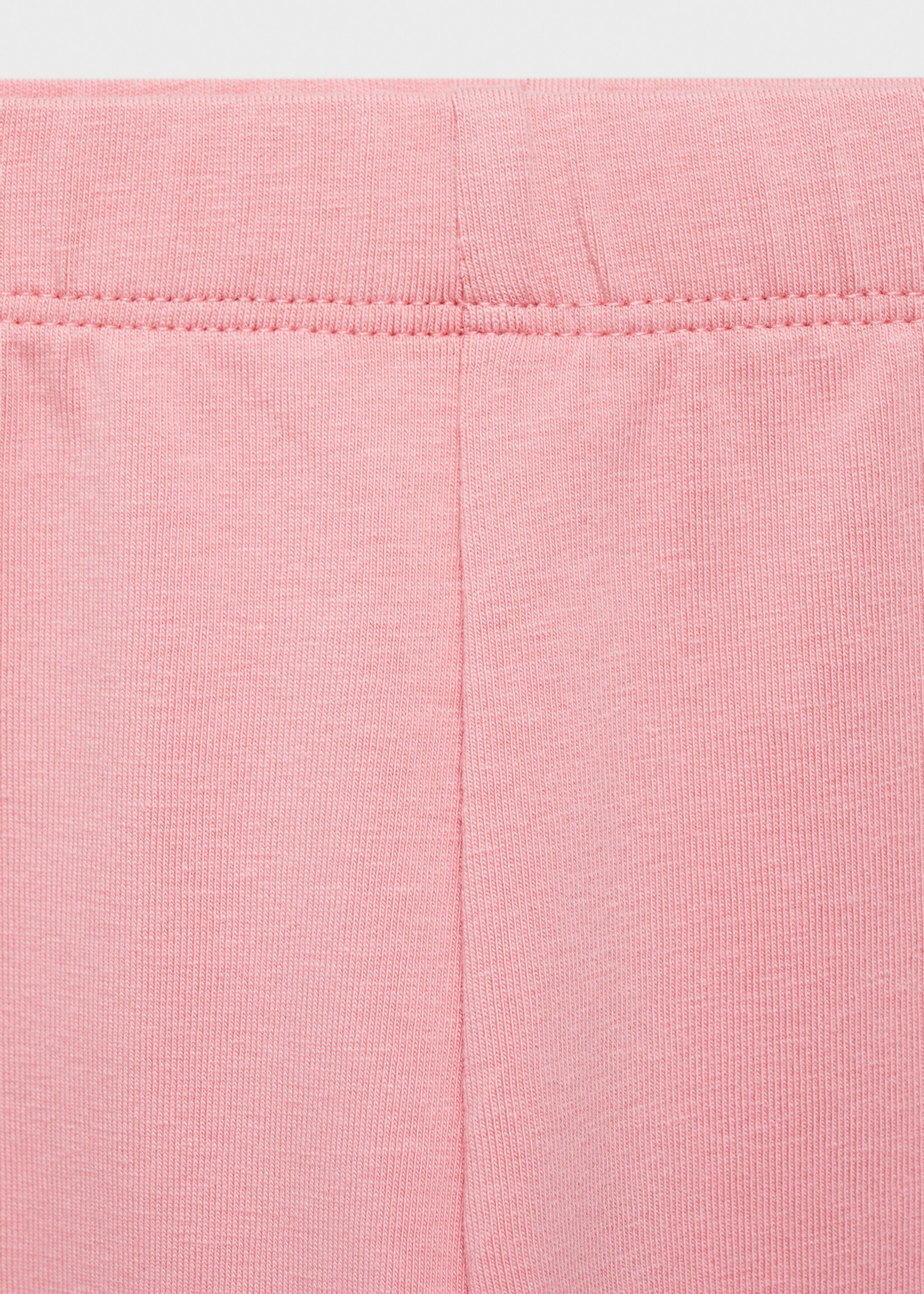 Essential cotton leggings - Details of the article 8, Pink. Ref: 87090607-00.