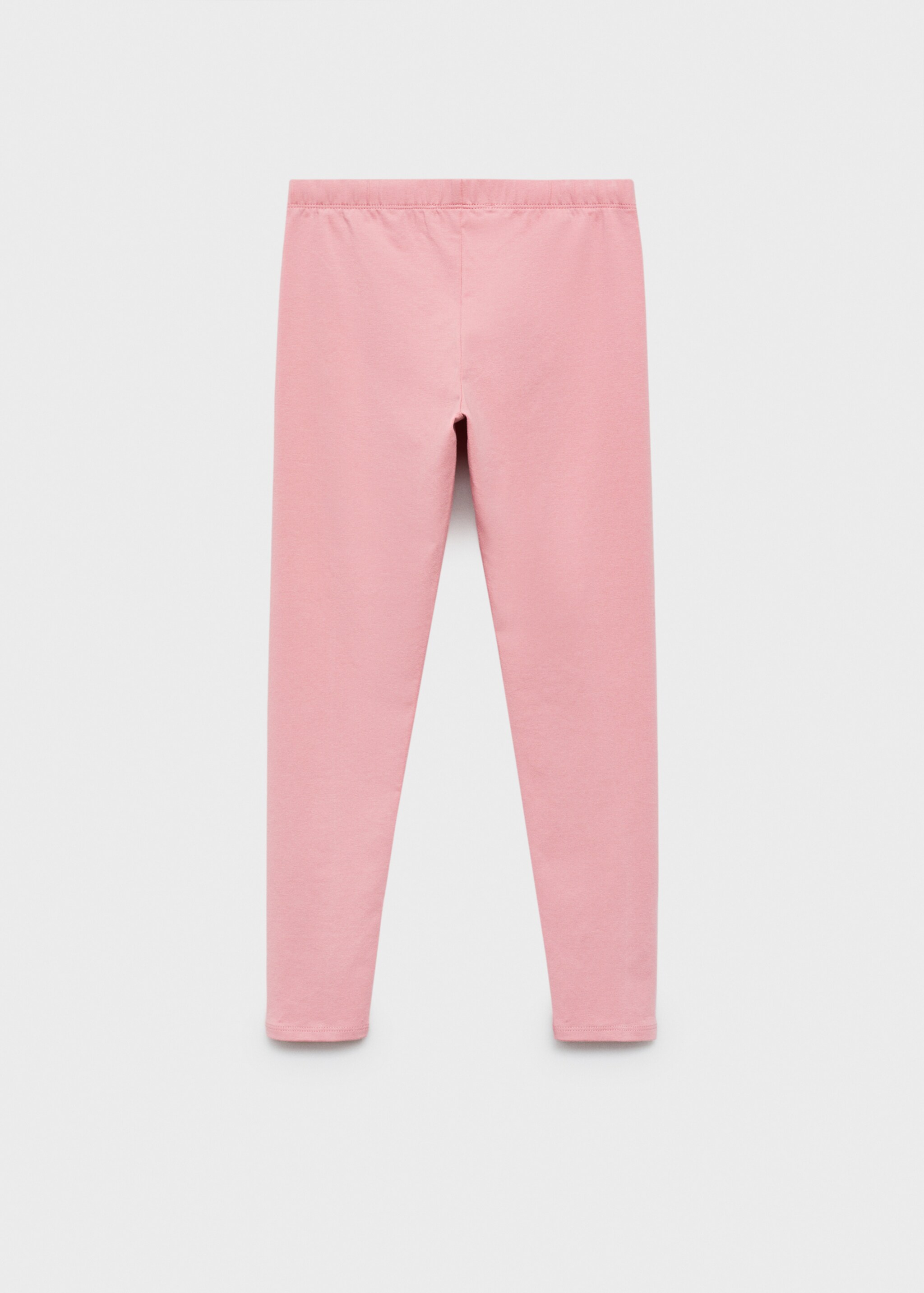 Essential cotton leggings - Reverse of the article, Pink. Ref: 87090607-00.