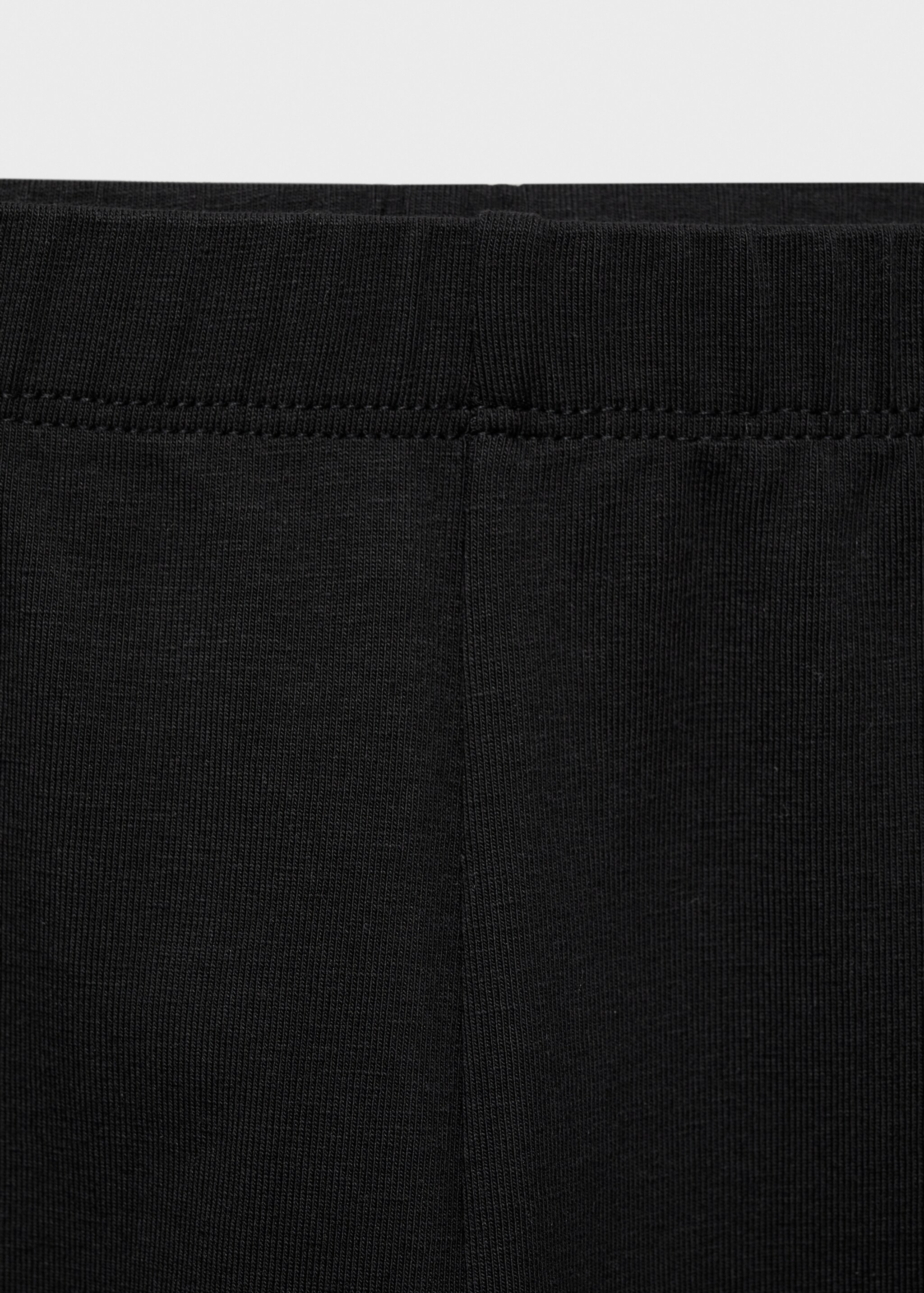 Essential cotton leggings - Details of the article 8, Black. Ref: 87090607-00.