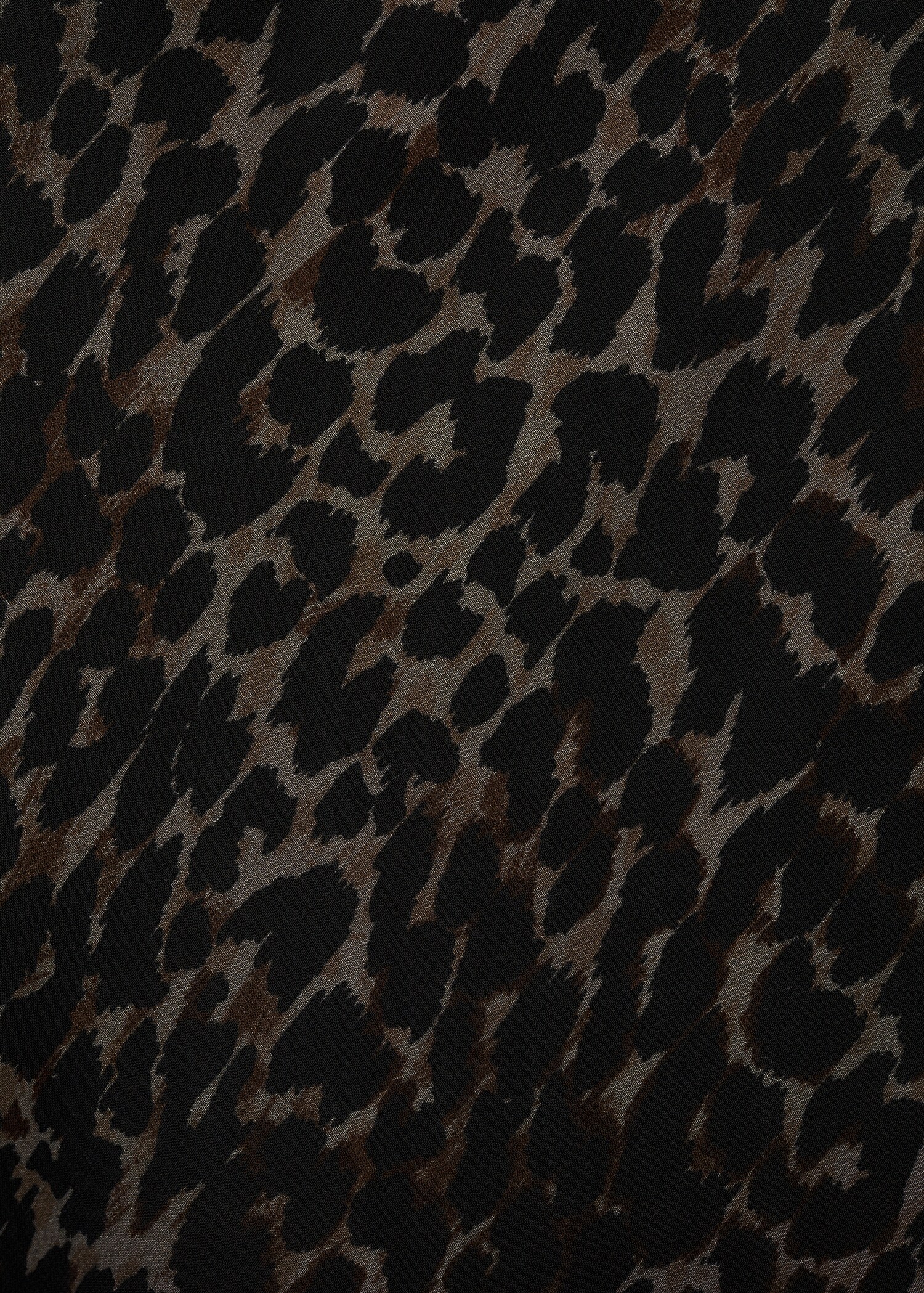 Animal-print v-neck dress - Details of the article 0