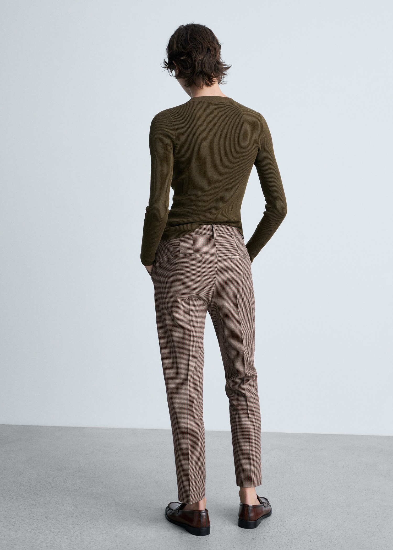 Crop skinny trousers - Reverse of the article