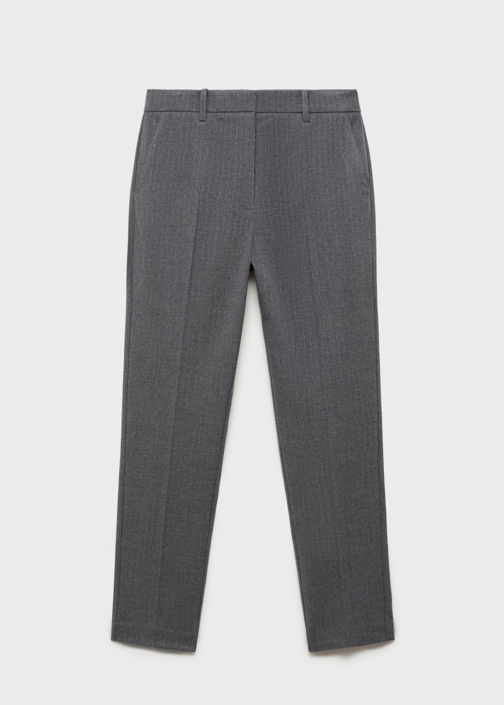 Crop skinny trousers - Article without model, Grey. Ref: 87090615-00.