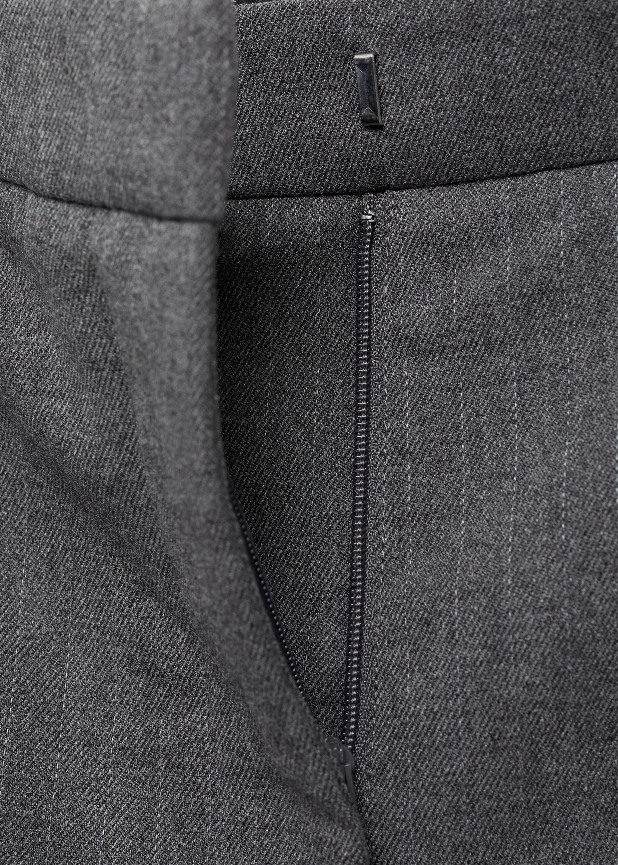 Crop skinny trousers - Details of the article 0, Grey. Ref: 87090615-00.