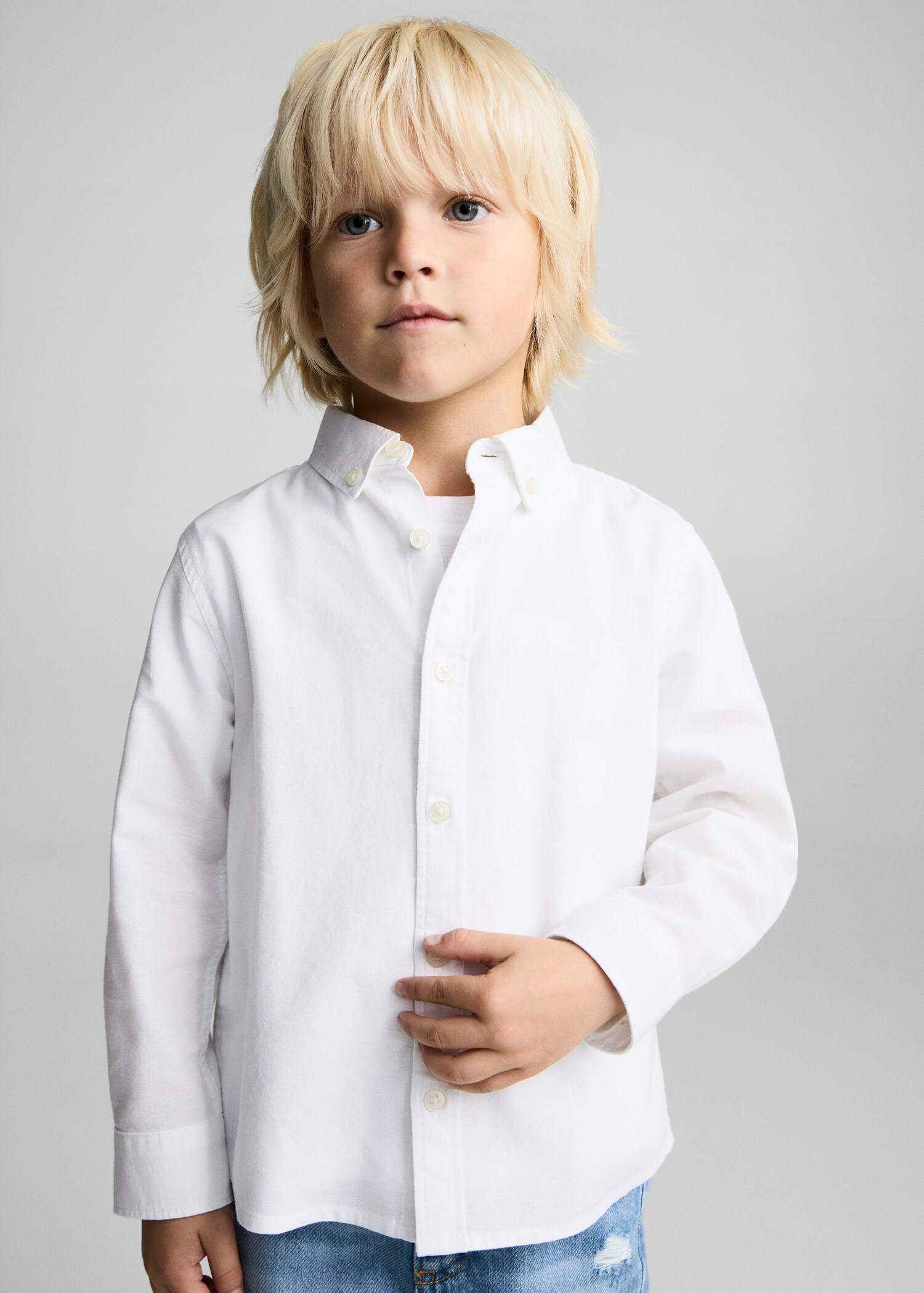 Camisa òxford cotó - Pla mig