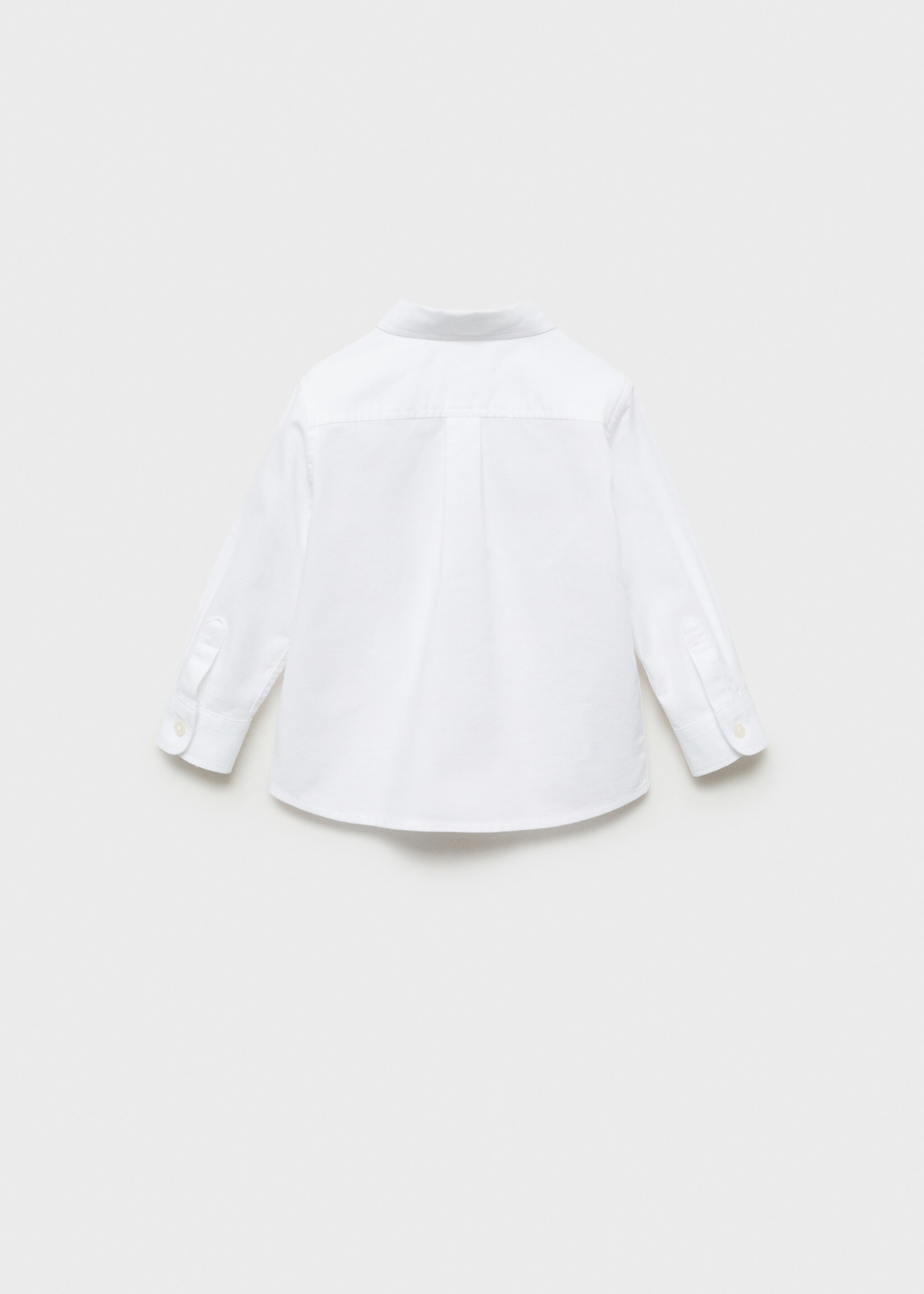 Camisa Oxford algodón - Reverso del artículo, Blanco. Ref: 87090622-00.