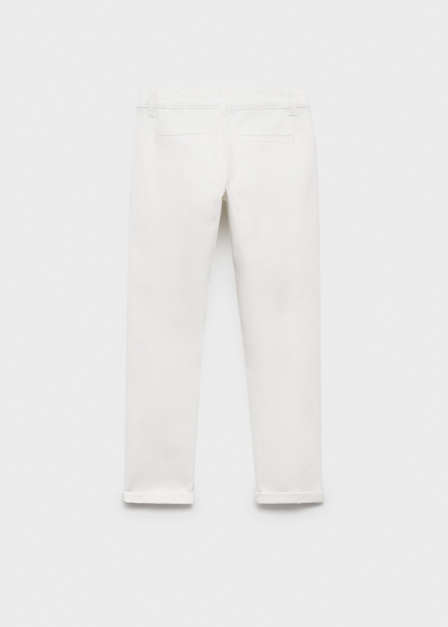 Cotton chinos - Reverse of the article