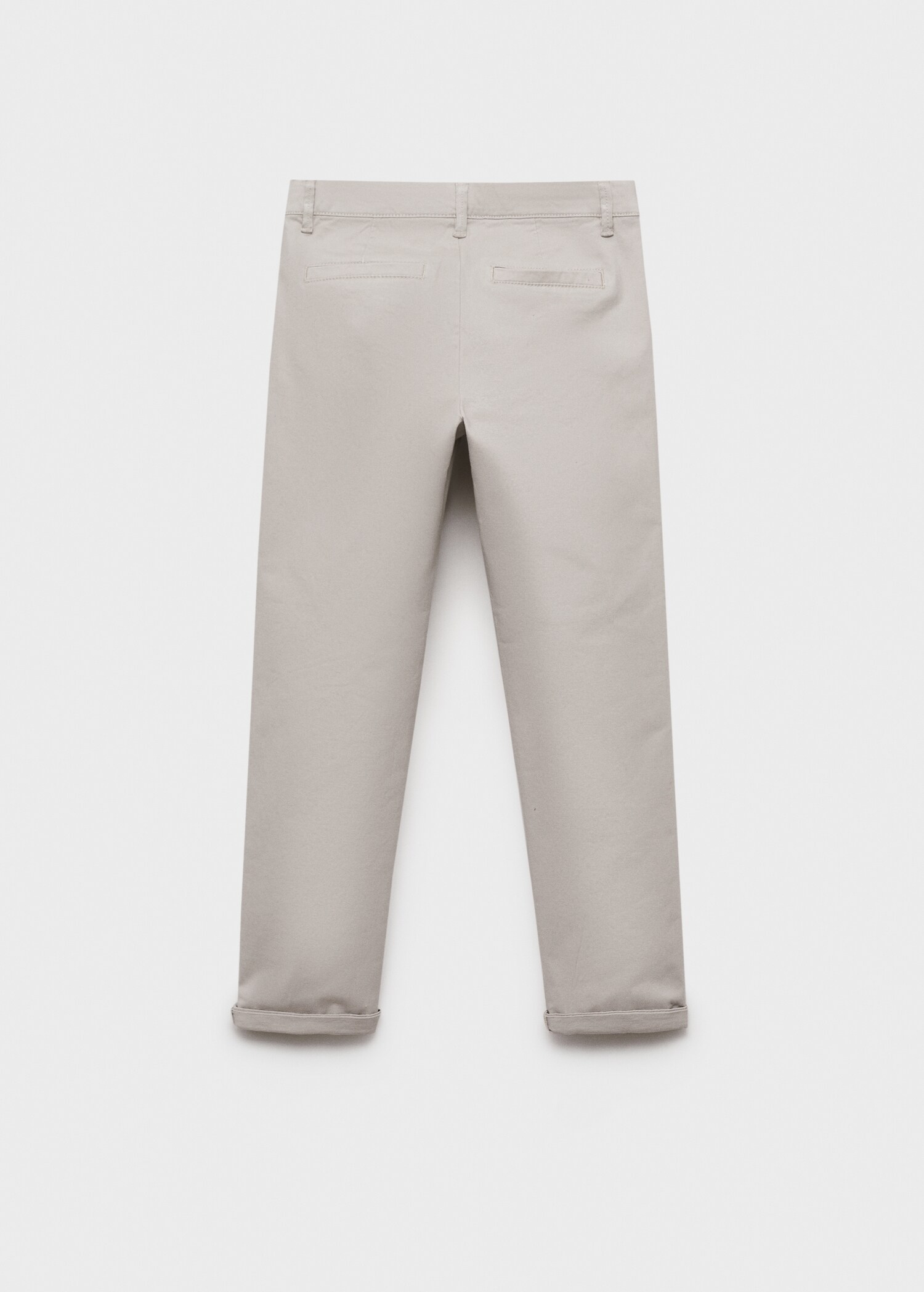 Cotton chinos - Reverse of the article