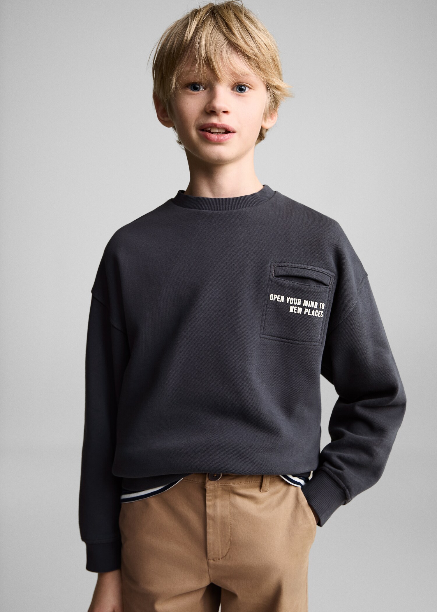 Cotton chinos - Medium plane