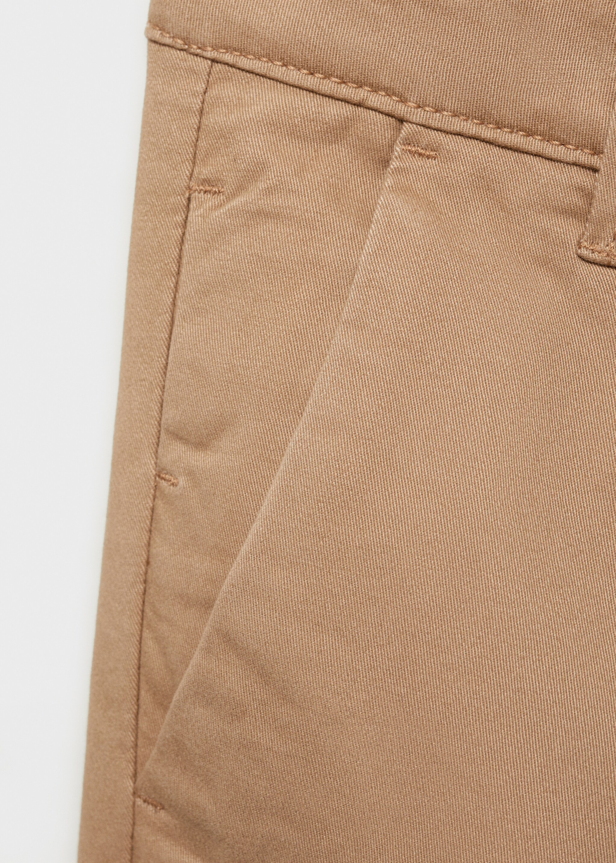Cotton chinos - Details of the article 0, Beige. Ref: 87090626-00.