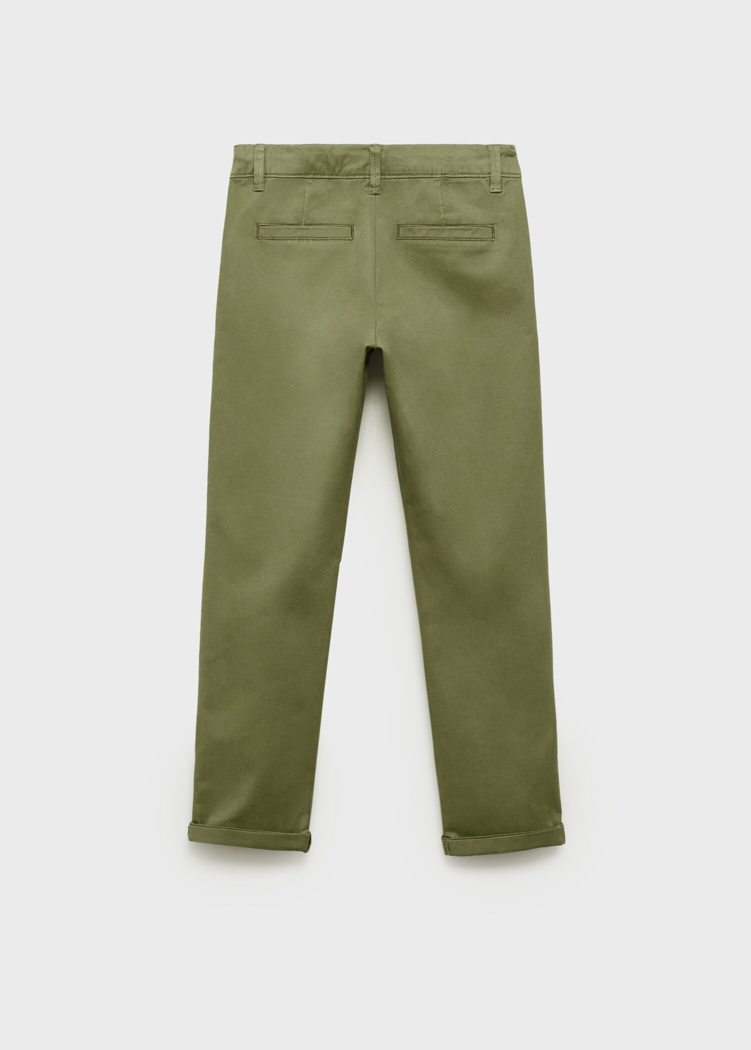 Cotton chinos - Reverse of the article
