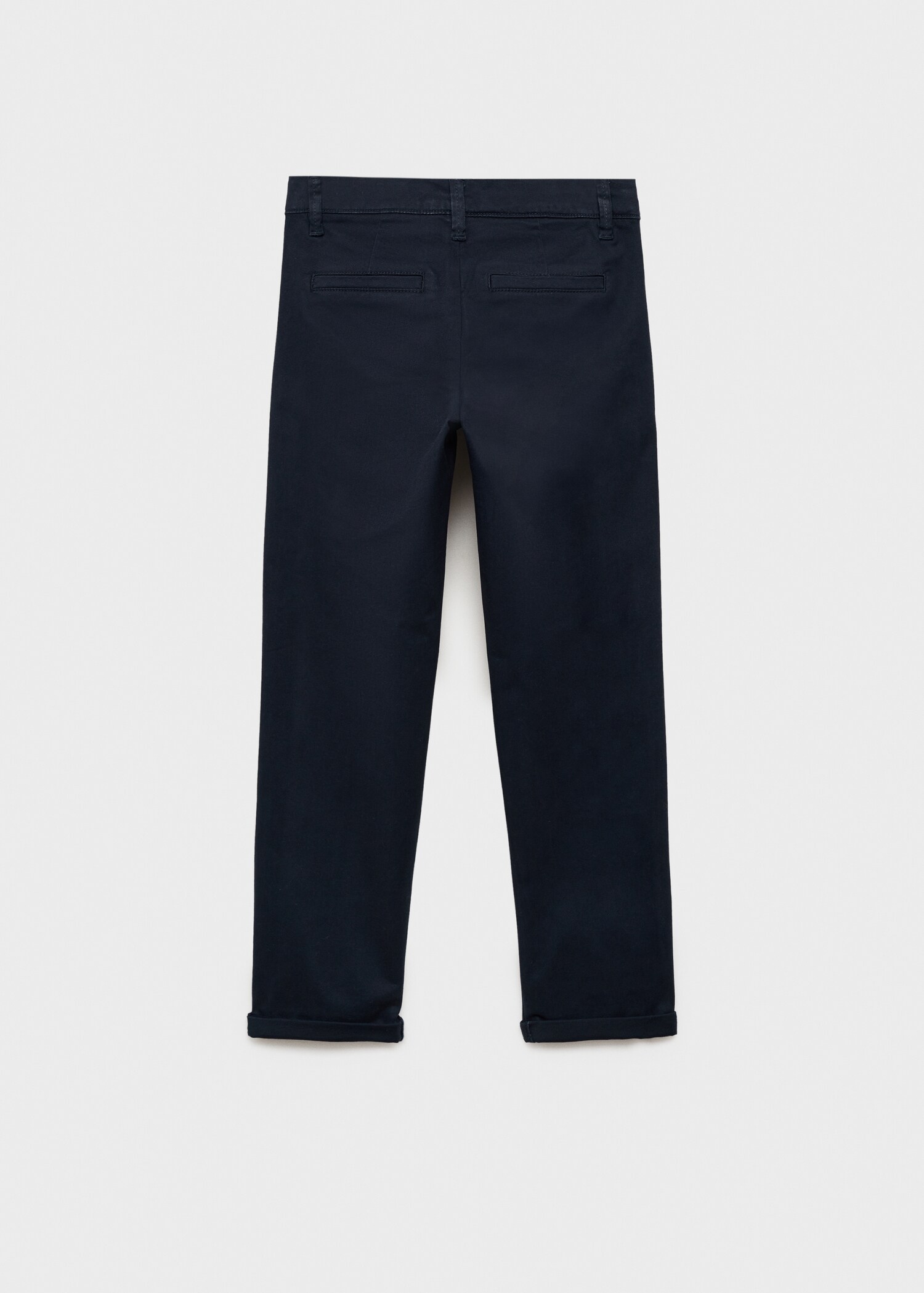 Cotton chinos - Reverse of the article