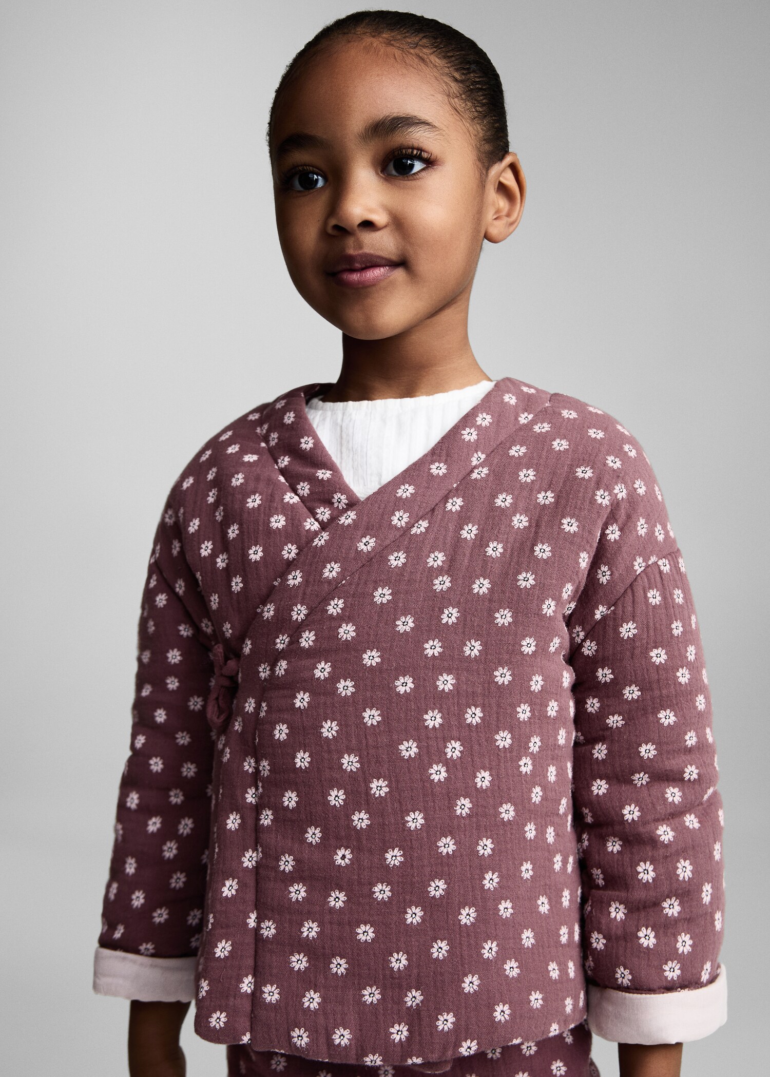 Veste en imprimé floral - Plan moyen