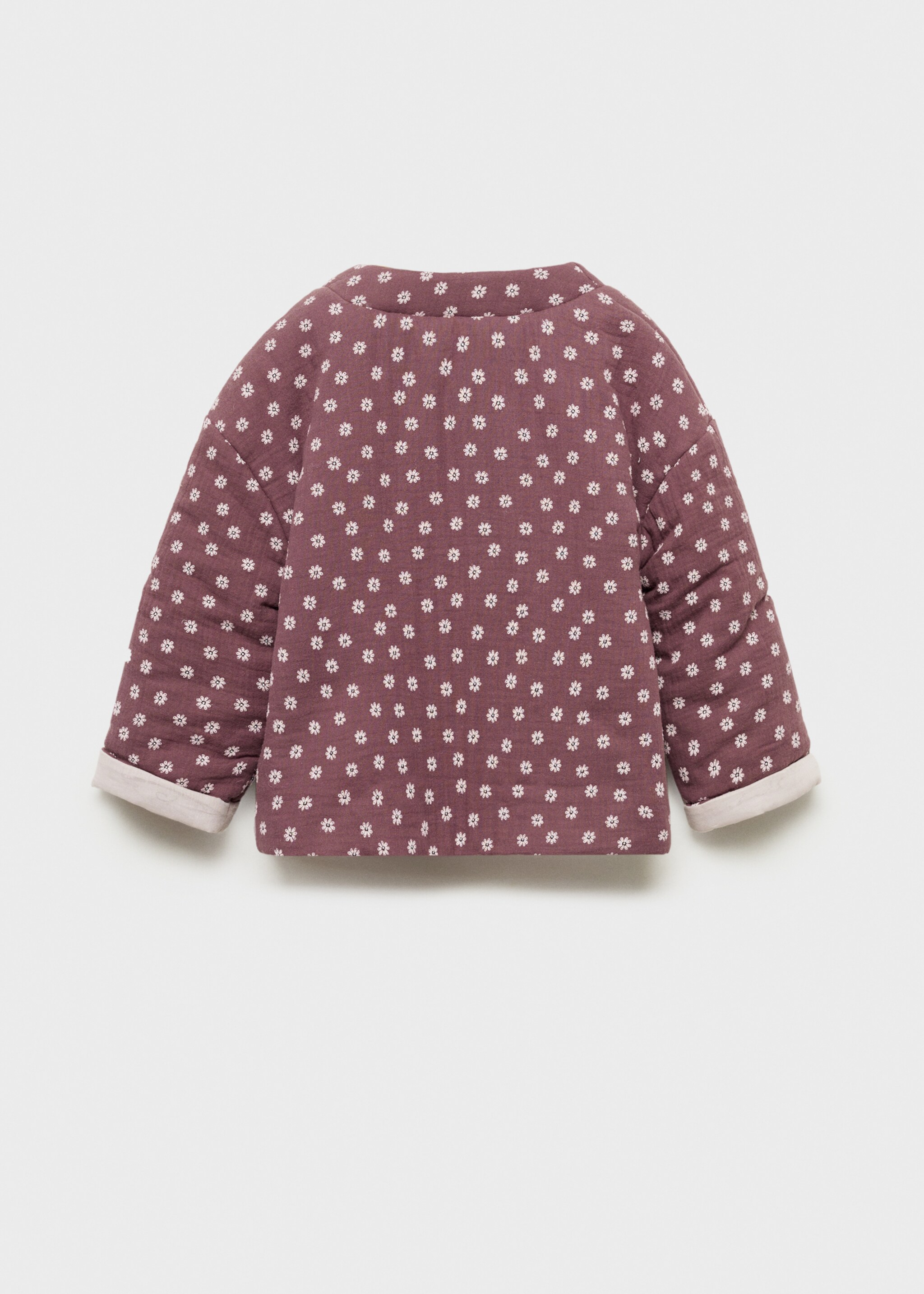 Veste en imprimé floral - Verso de l’article, Grenat. Ref: 87090634-00.