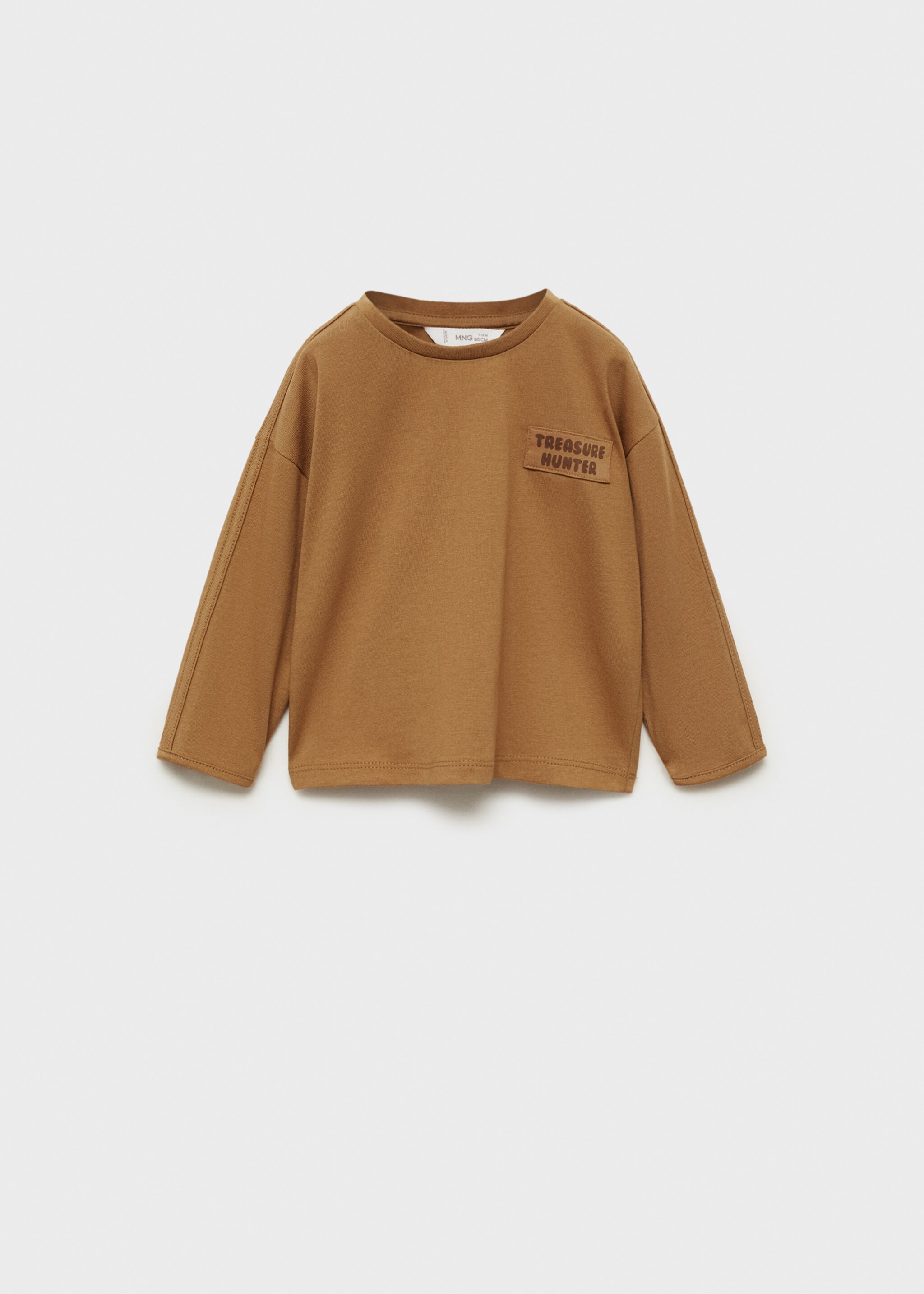 Samarreta aplic bandera - Article sense model, Ocre. Ref: 87090636-00.