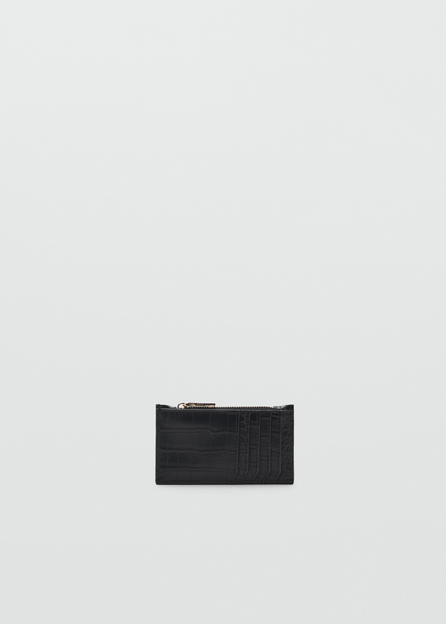 Coco leather effect card holder - Medium plane