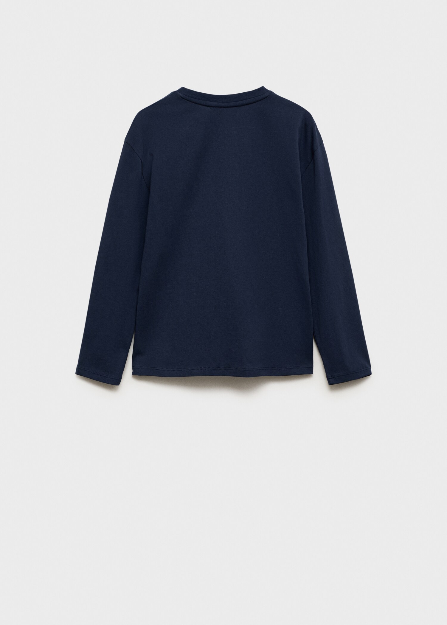 Long sleeve cotton t-shirt - Reverse of the article