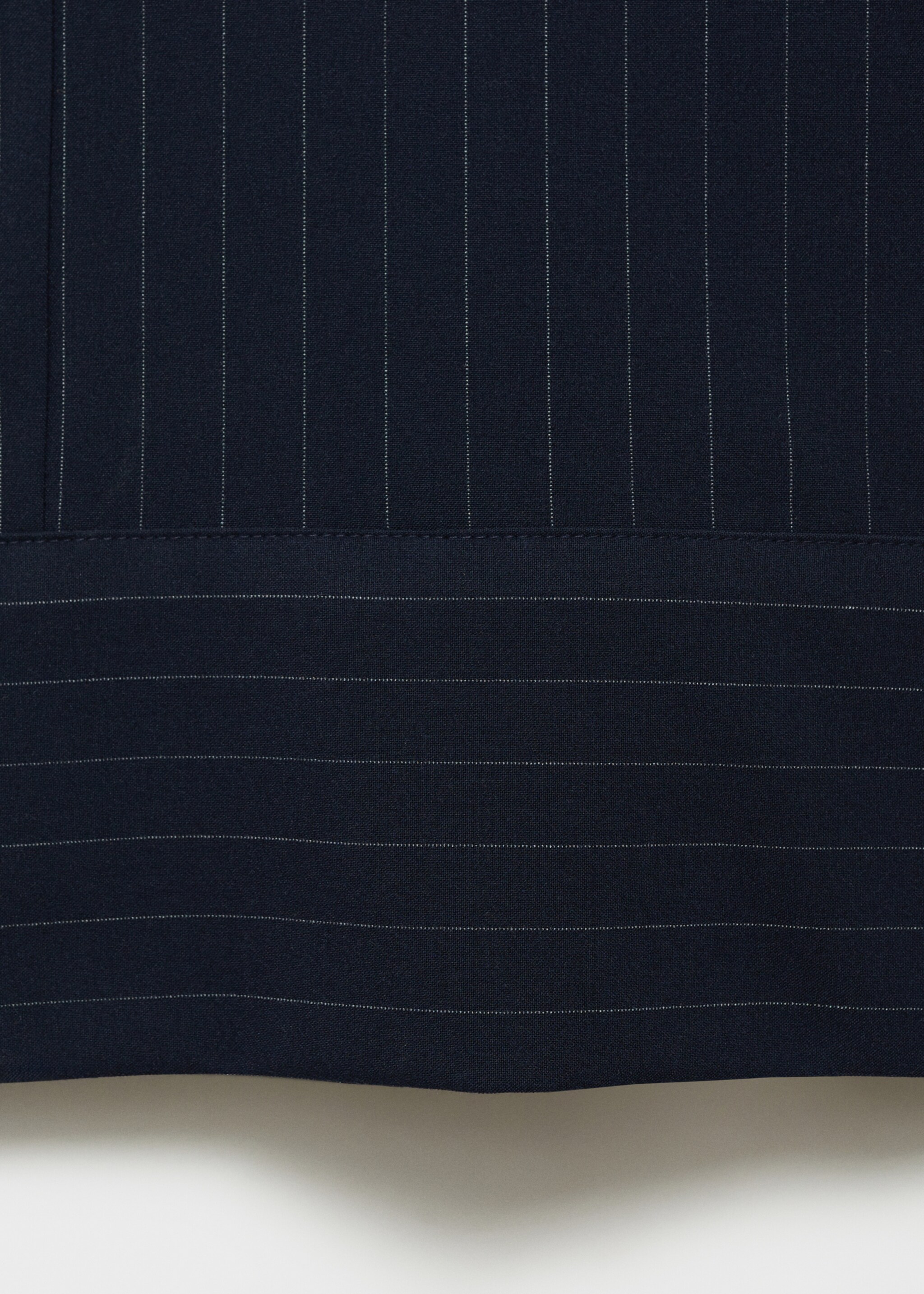 Pantalon droit fines rayures - Détail de l'article 0, Bleu marine foncé. Ref: 87090651-00.