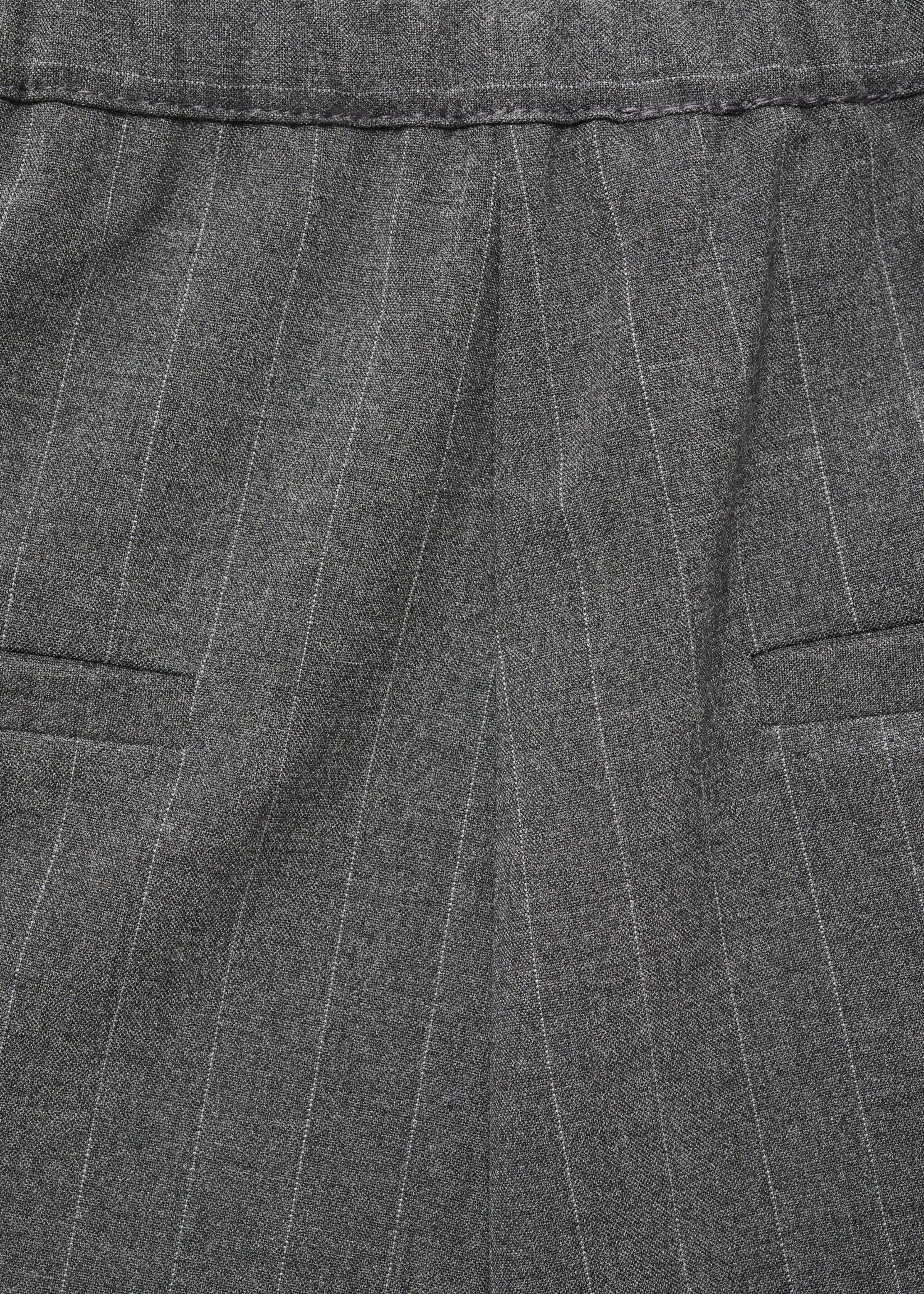 Chalk-stripe straight trousers - Details of the article 0, Grey. Ref: 87090651-00.