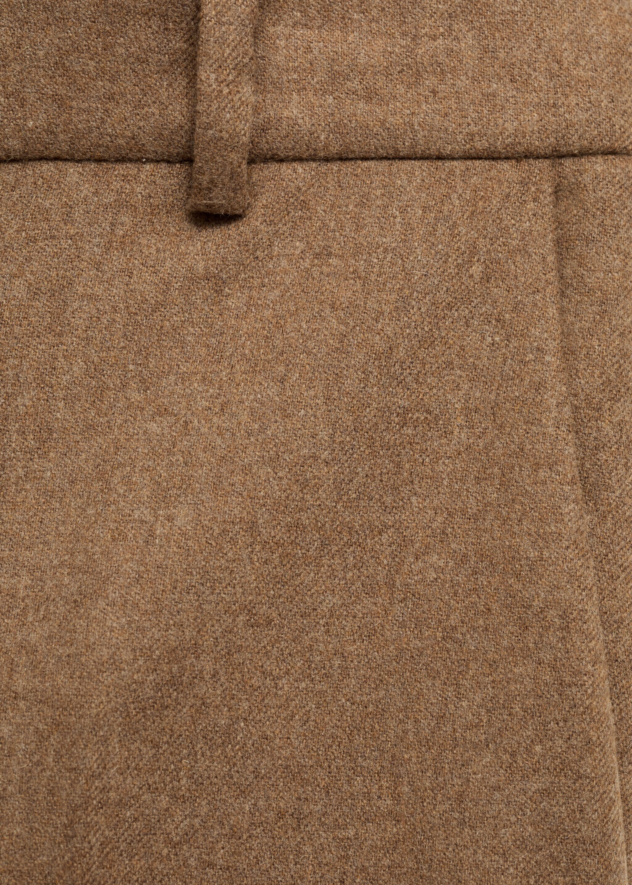 Wool-blend suit pants - Details of the article 8, Tobacco Brown. Ref: 87090652-00.
