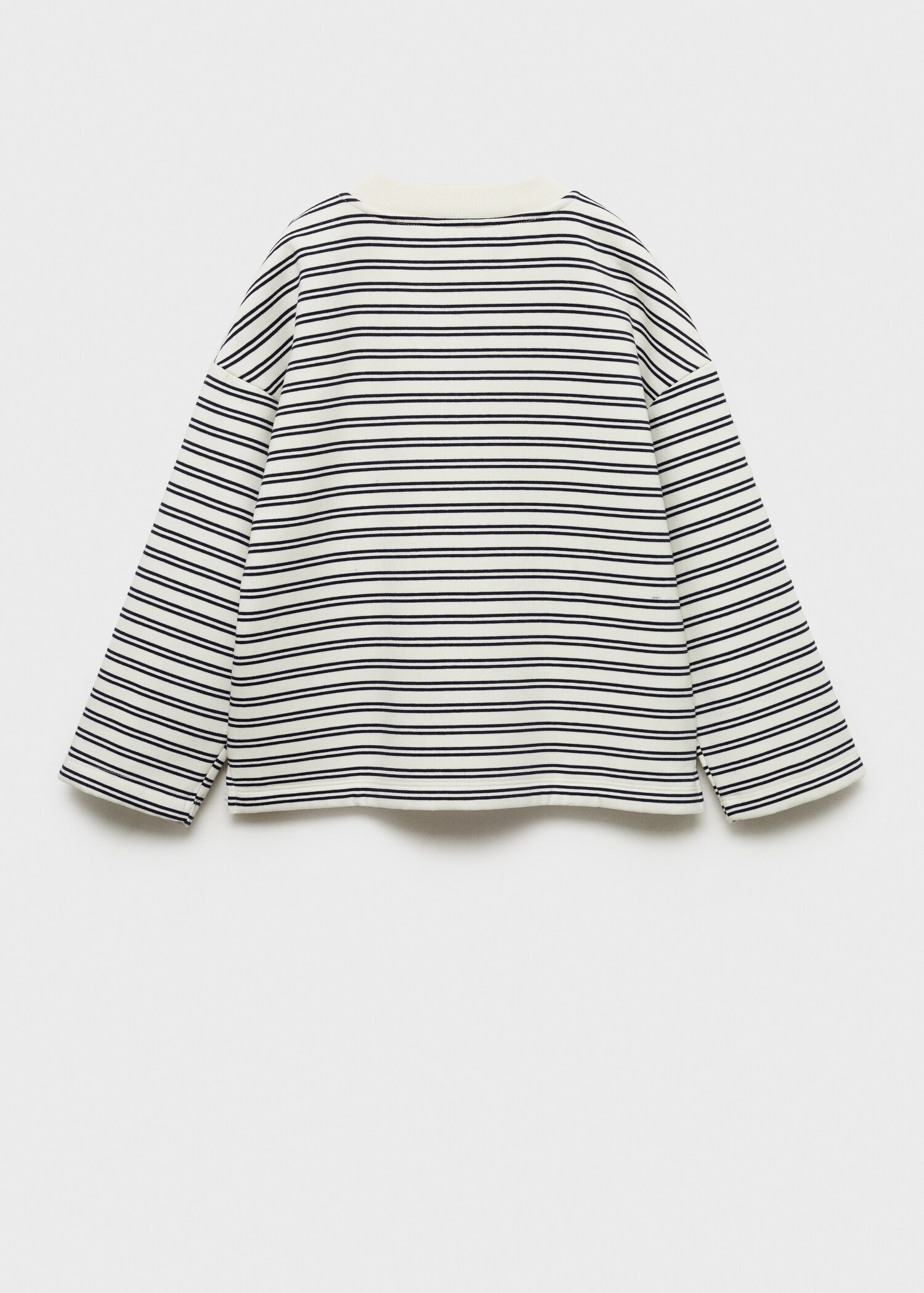 Striped cotton-blend sweatshirt - Reverse of the article