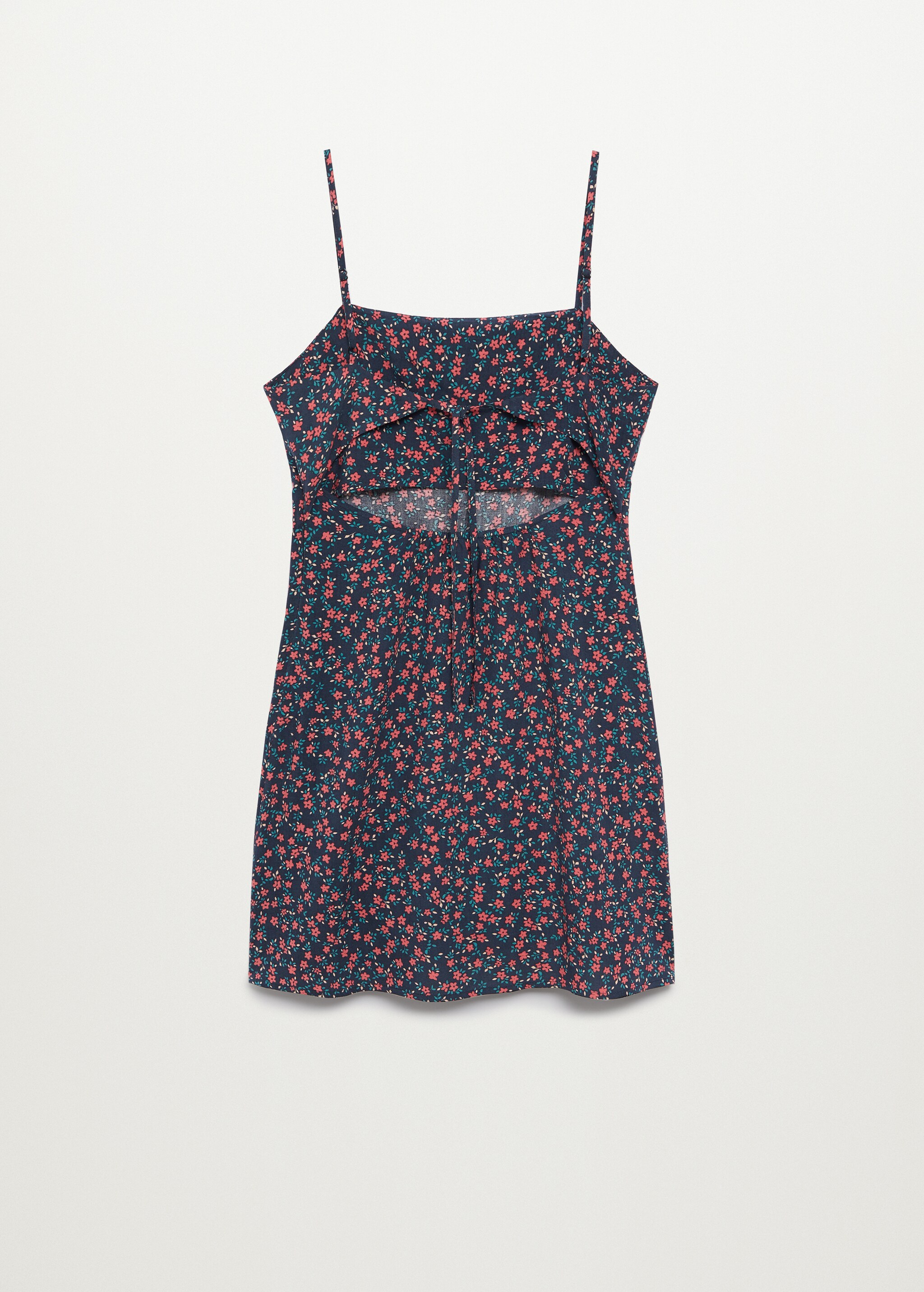 Printed strap dress - Reverse of the article