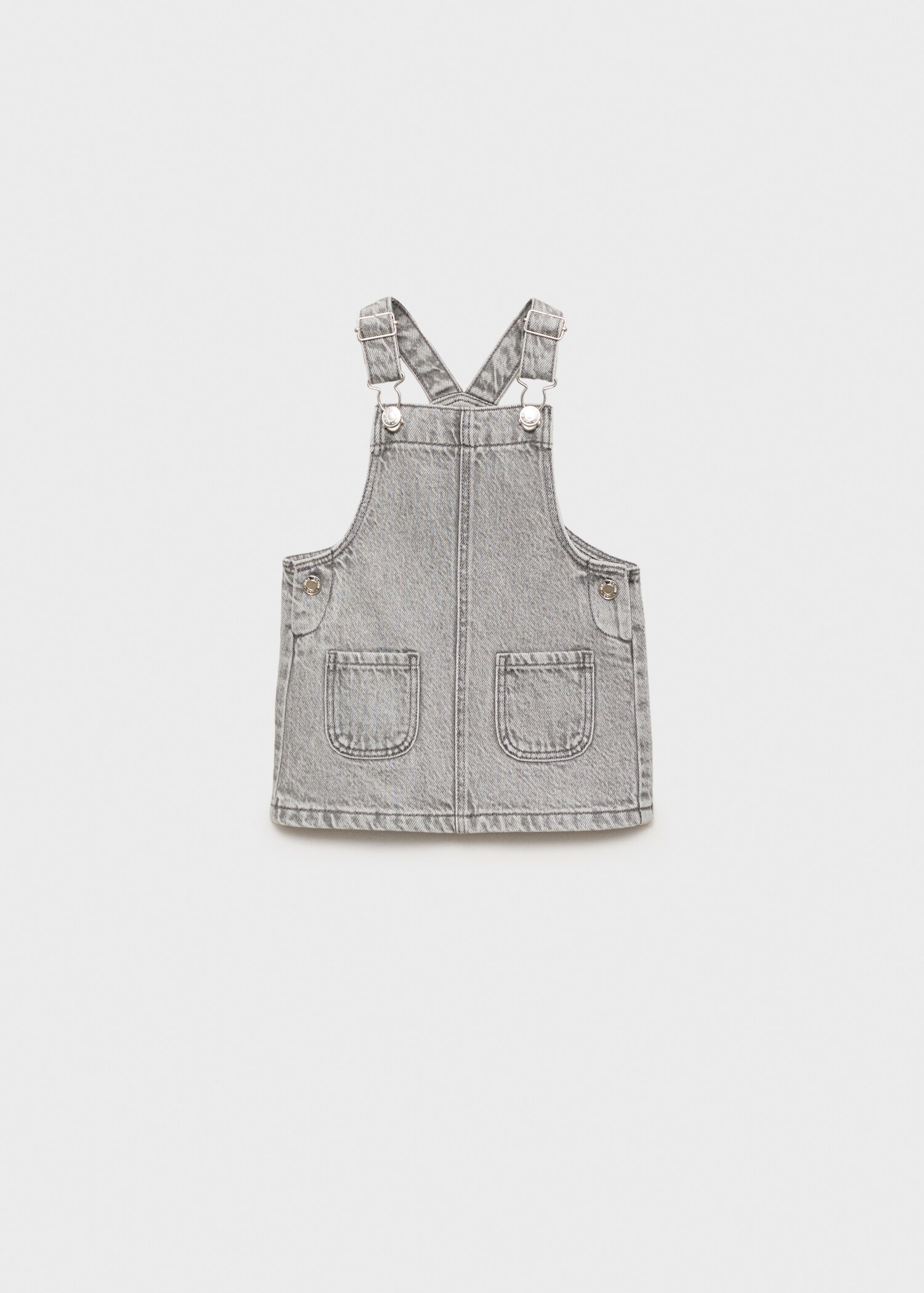 Short denim pinafore - Article without model