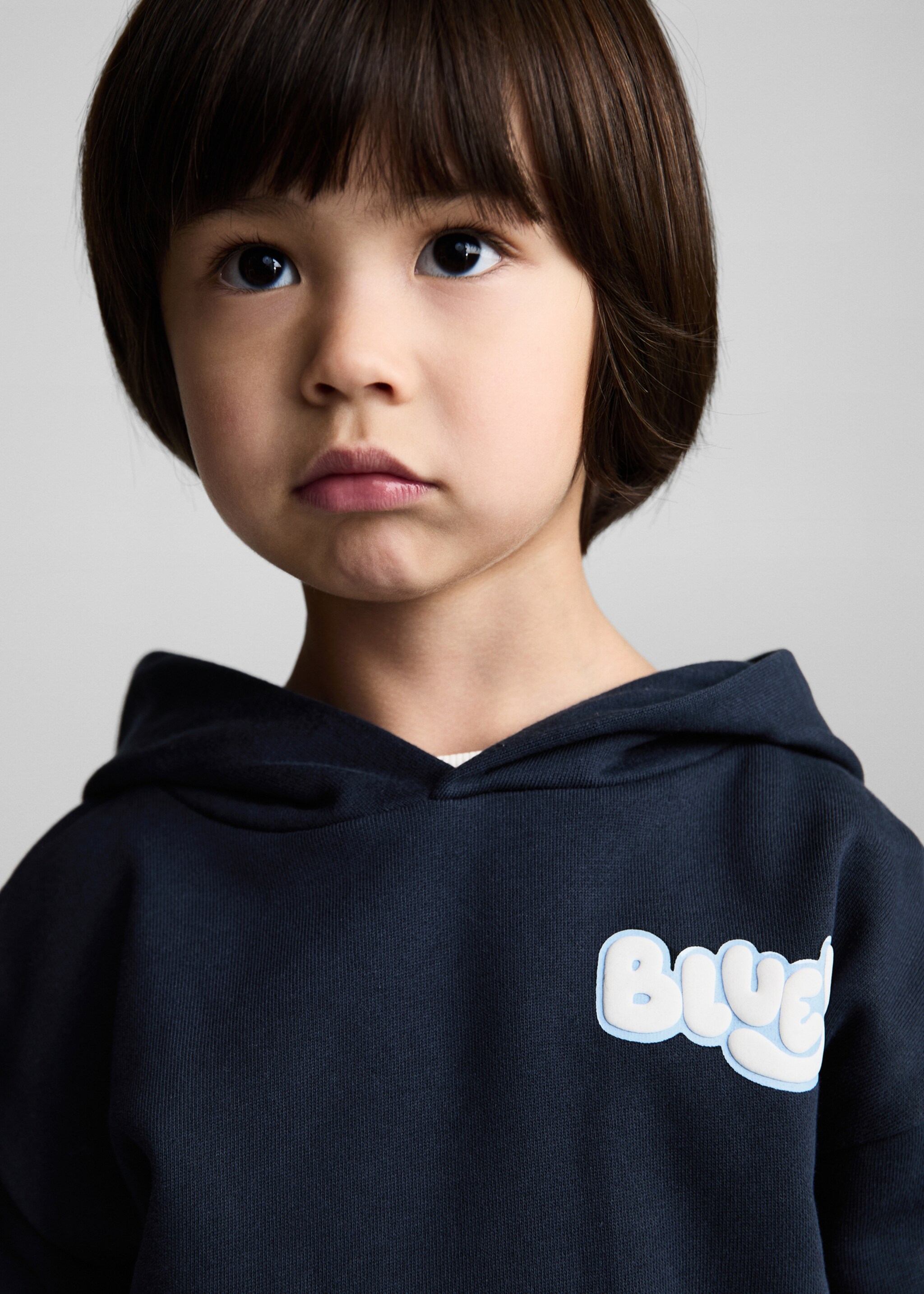 Bluey-print sweatshirt - Details of the article 1, Dark Navy. Ref: 87091047-00.