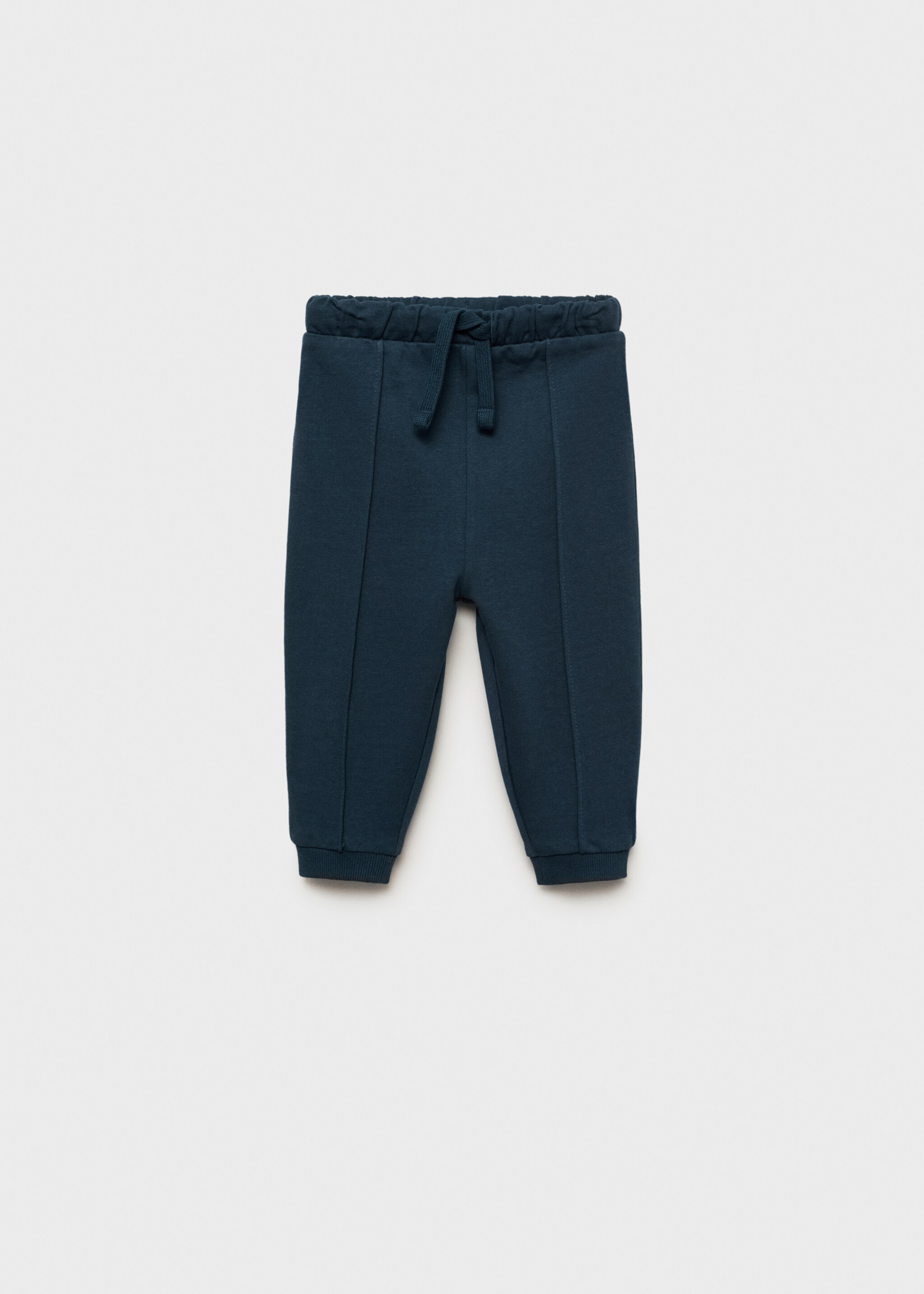 Knit jogger-style trousers - Article without model, Dark Navy. Ref: 87091051-00.