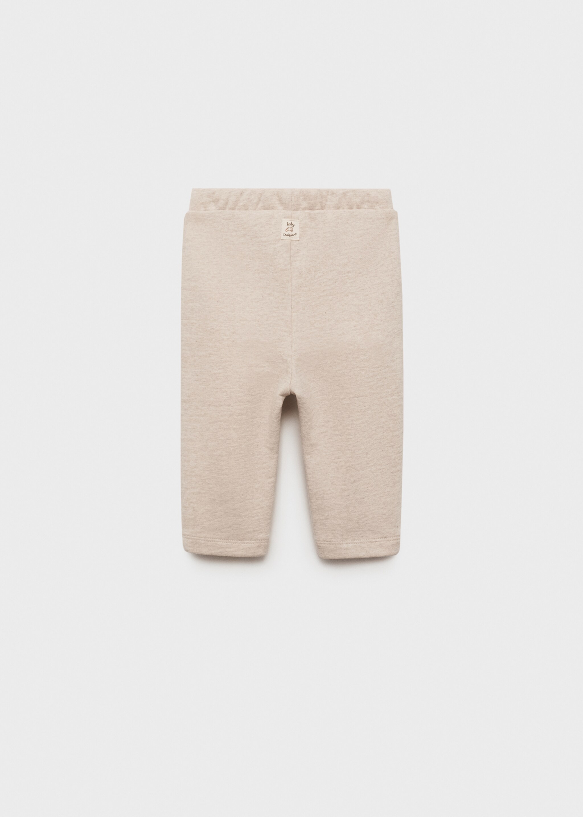 Παντελόνι jogger μελανζέ - Πίσω όψη προϊόντος, Άμμος. Ref: 87091053-00.