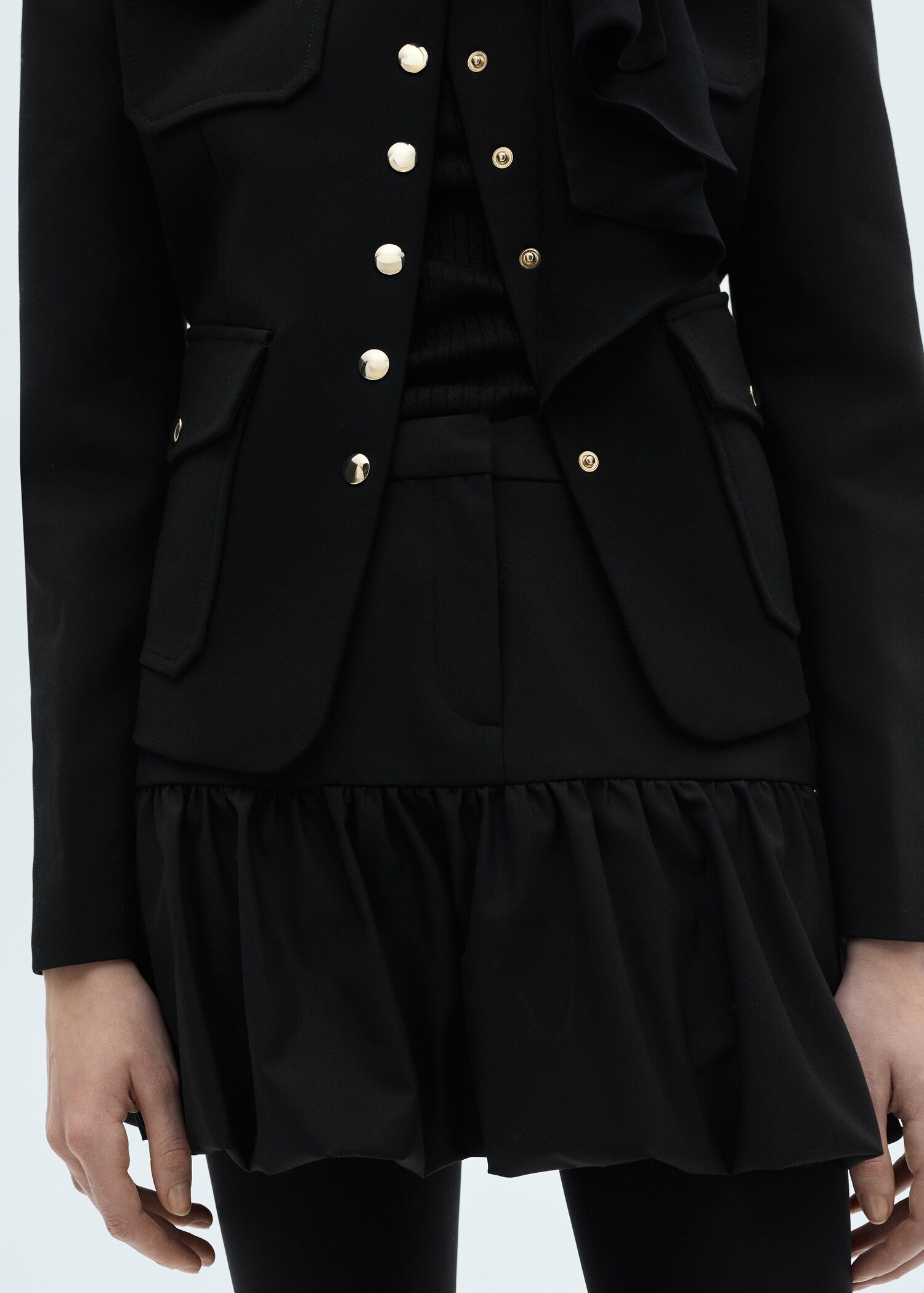 Φούστα μίνι balloon βολάν - Μεσαίο πλάνο