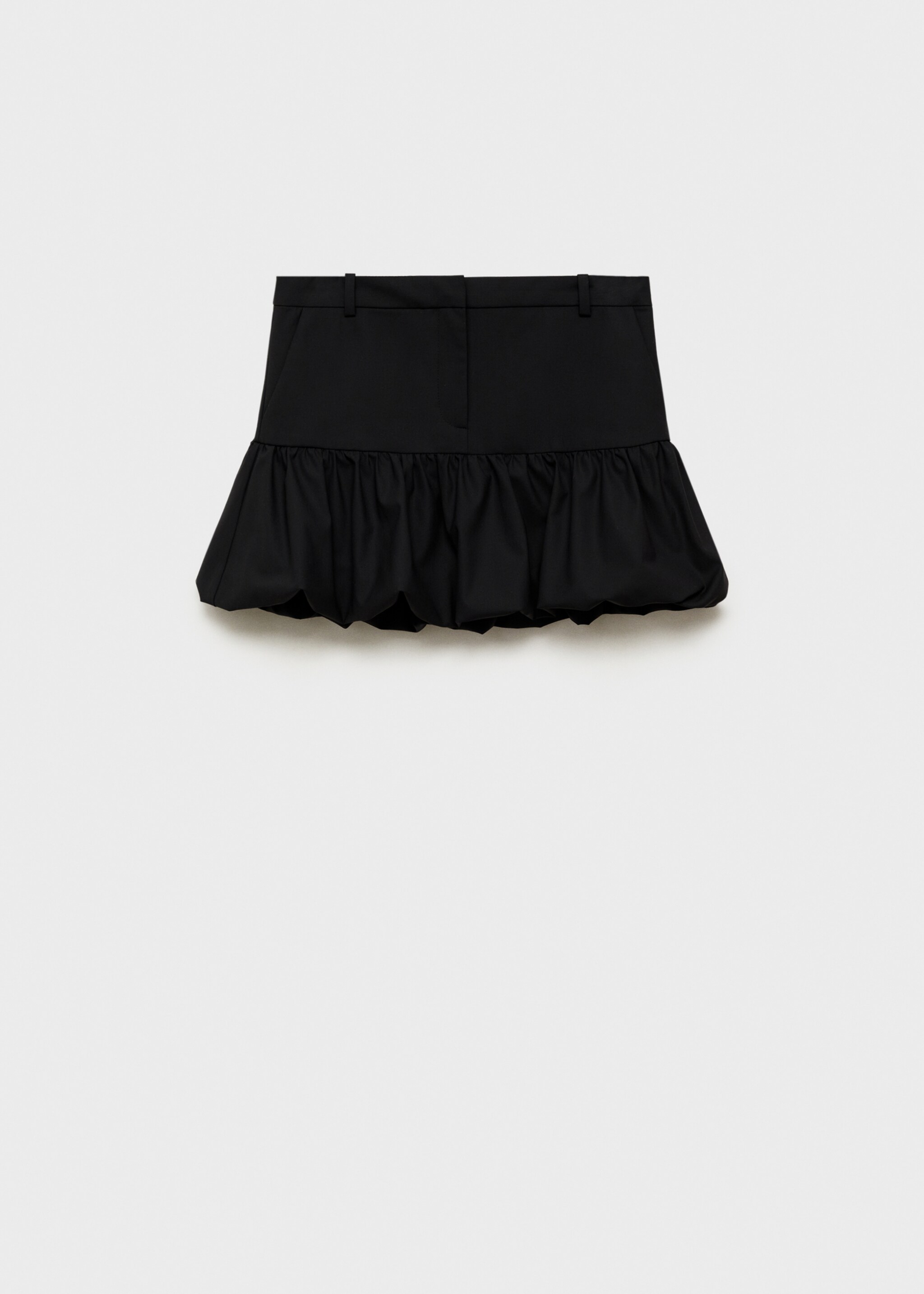 Φούστα μίνι balloon βολάν - Προϊόν χωρίς μοντέλο, Ανθρακί. Ref: 87091055-00.