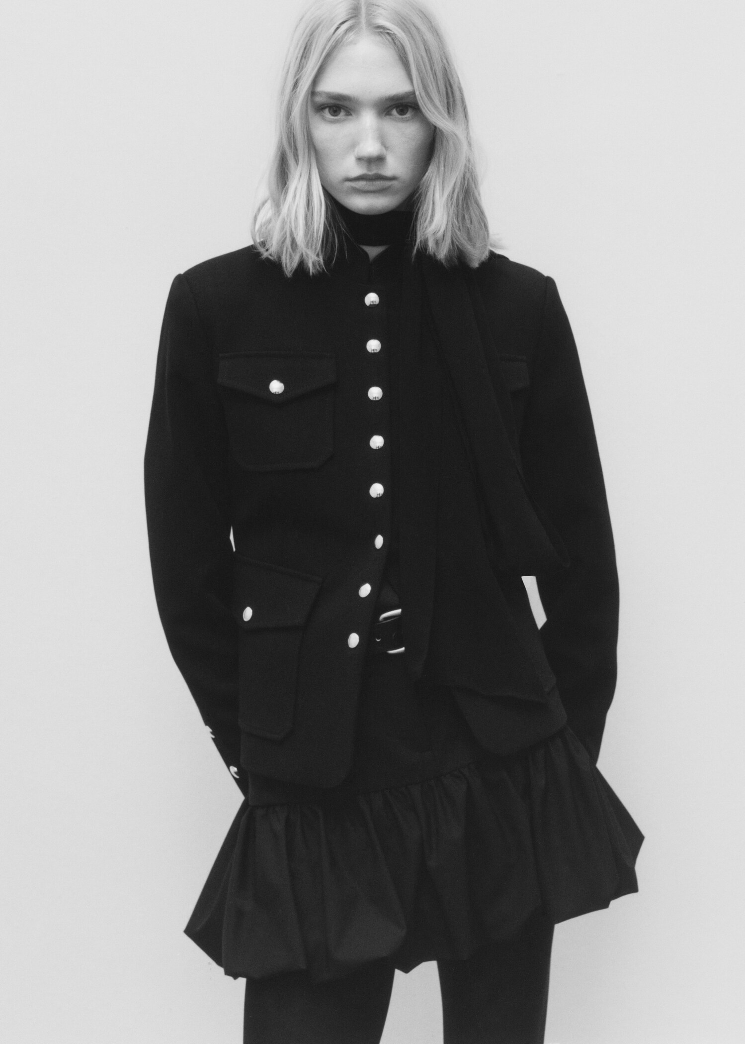 Φούστα μίνι balloon βολάν - Λεπτομέρεια του προϊόντος 6