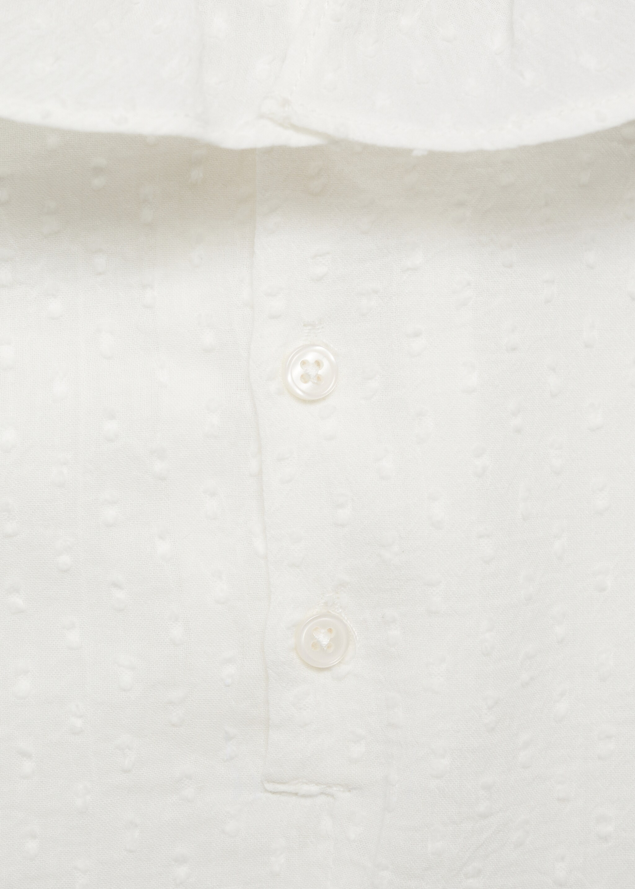 Poplin blouse - Details of the article 0, Off White. Ref: 87091056-00.