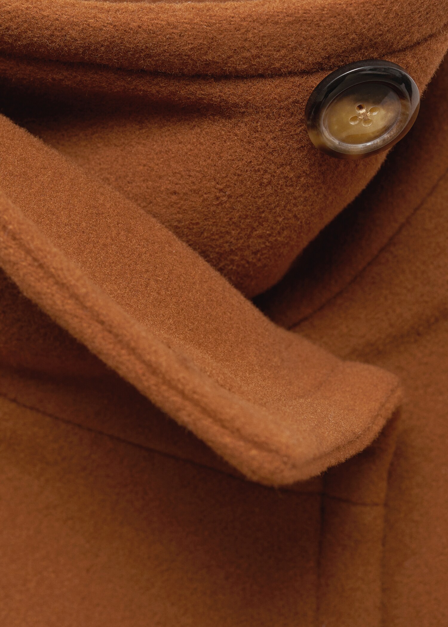 Short double-breasted wool coat - Details of the article 8