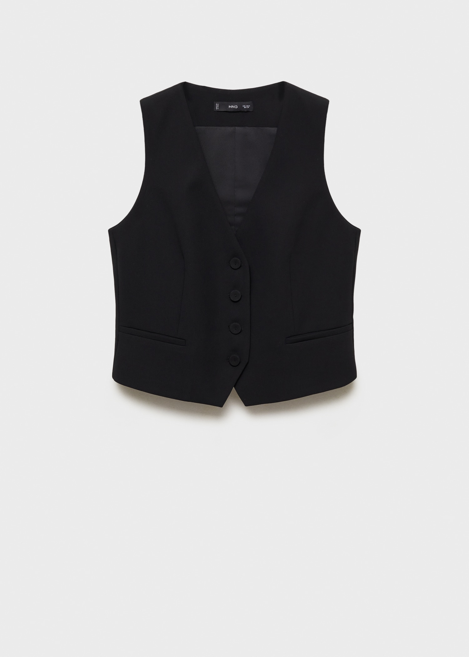 Suit vest with buttons - Women | MANGO OUTLET USA Suit vest with buttons - Women | MANGO OUTLET USA