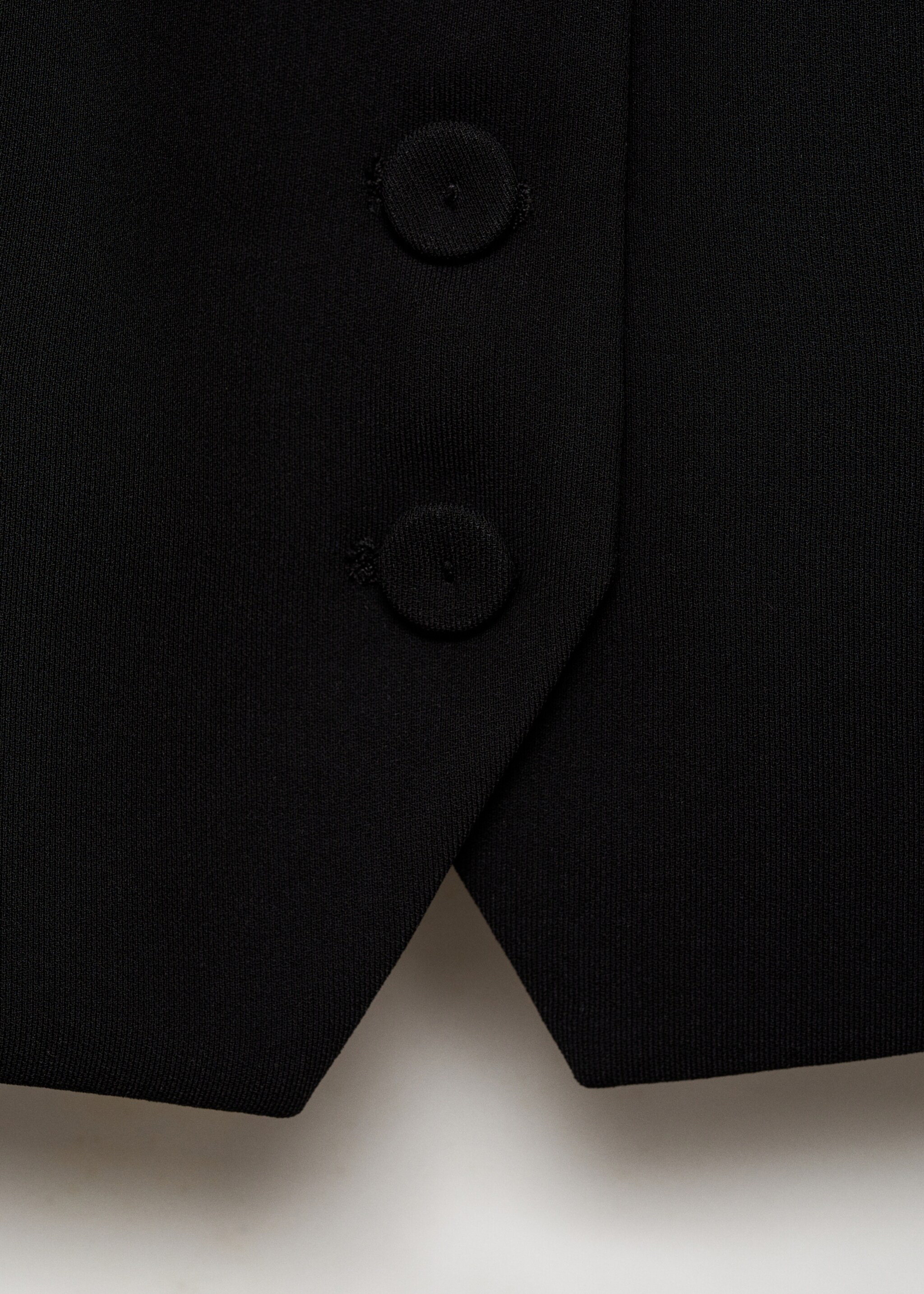 Suit waistcoat with buttons - Details of the article 0, Black. Ref: 87091518-00.