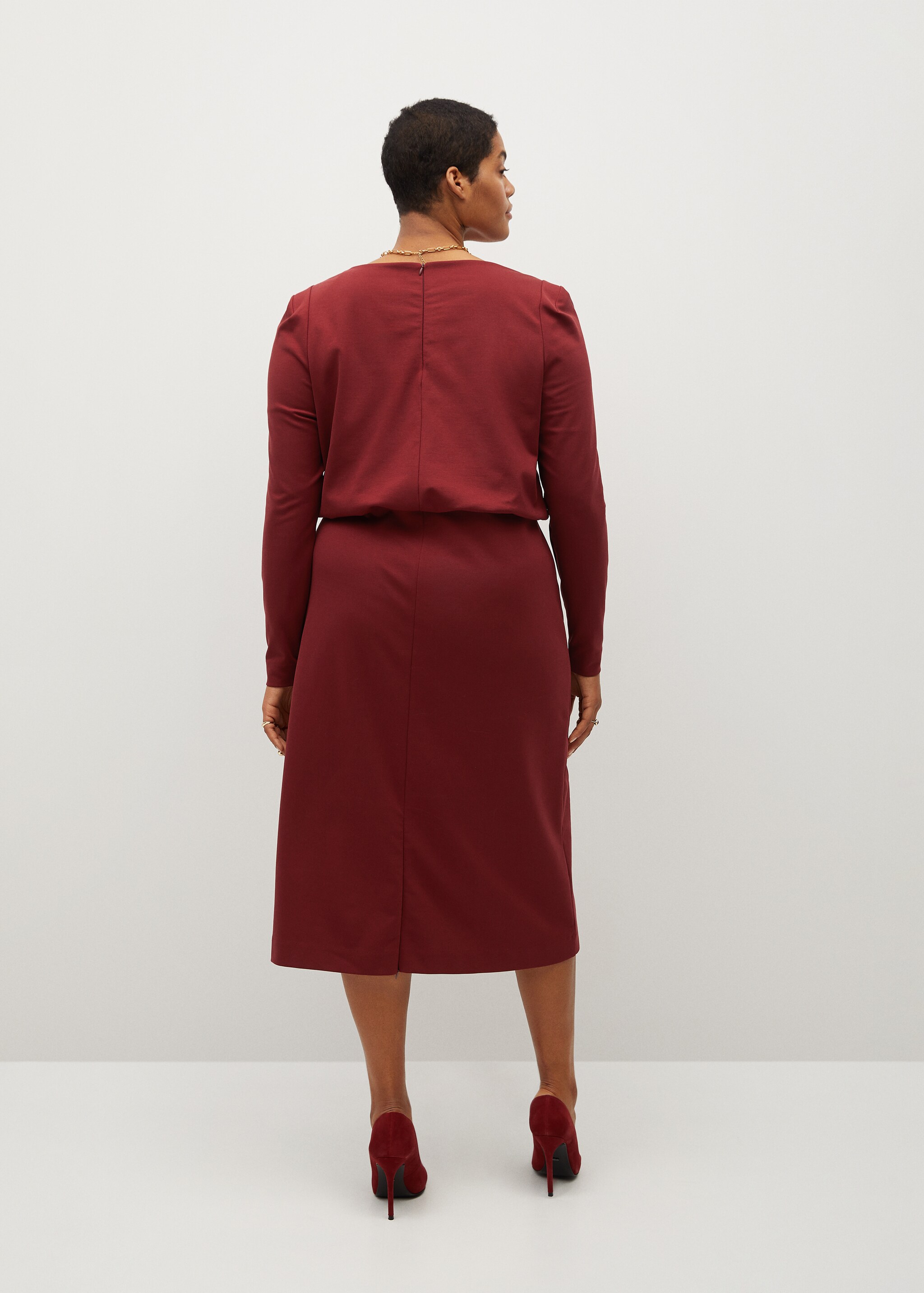 Vestido recto punto - Reverso del artículo