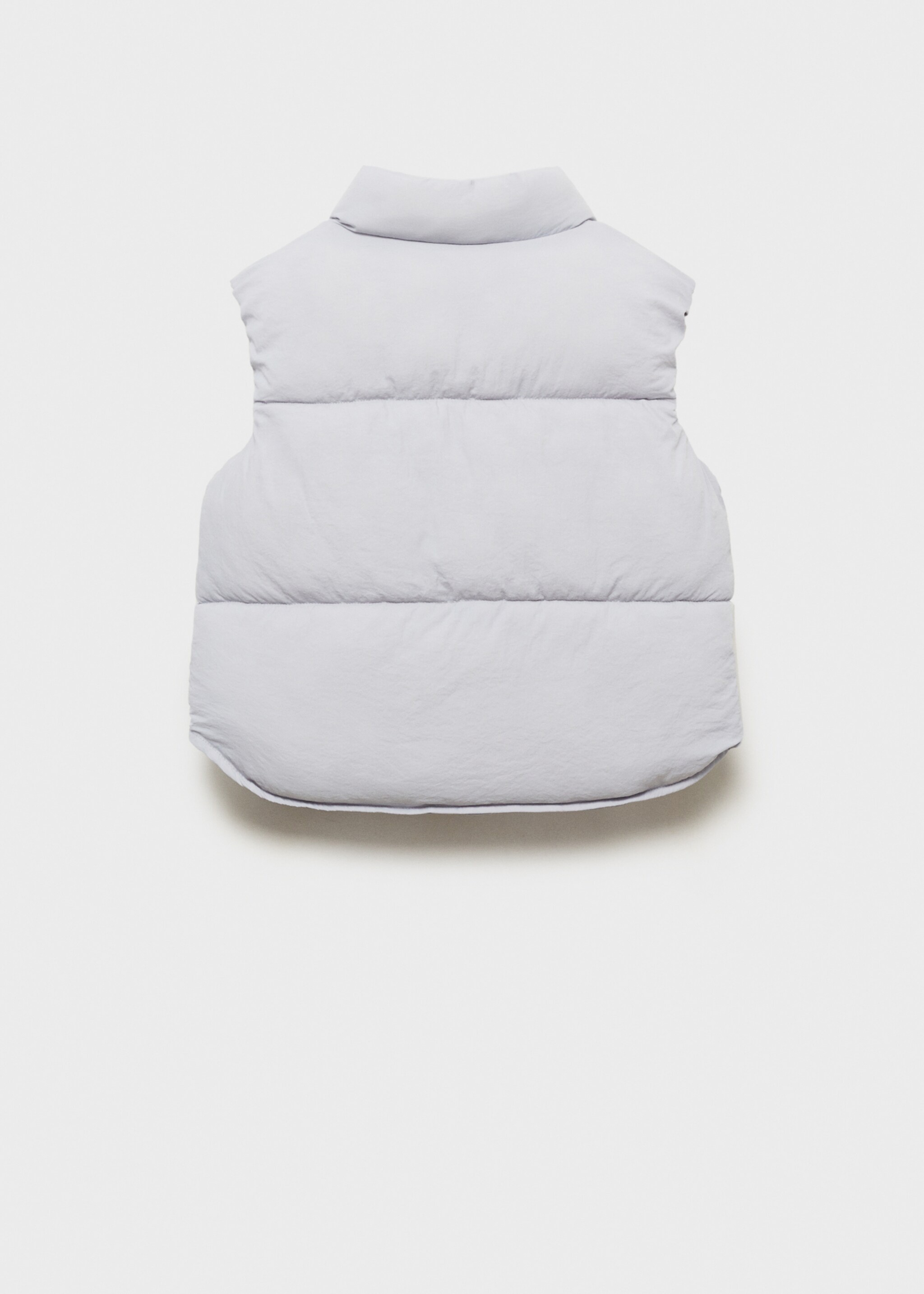 Quilted gilet with buttons - Reverse of the article, Blue. Ref: 87092534-00.